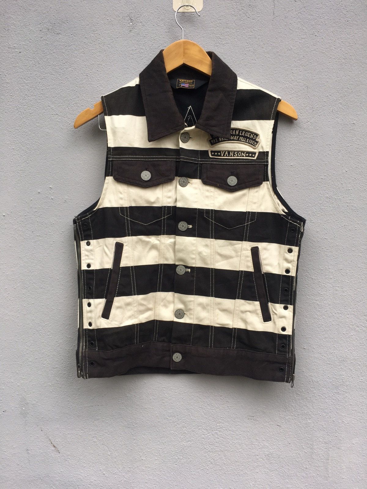 Vanson Leathers × Vintage Vanson leather sleeveless jacket Size US S / EU 44-46 / 1 - 3 Thumbnail
