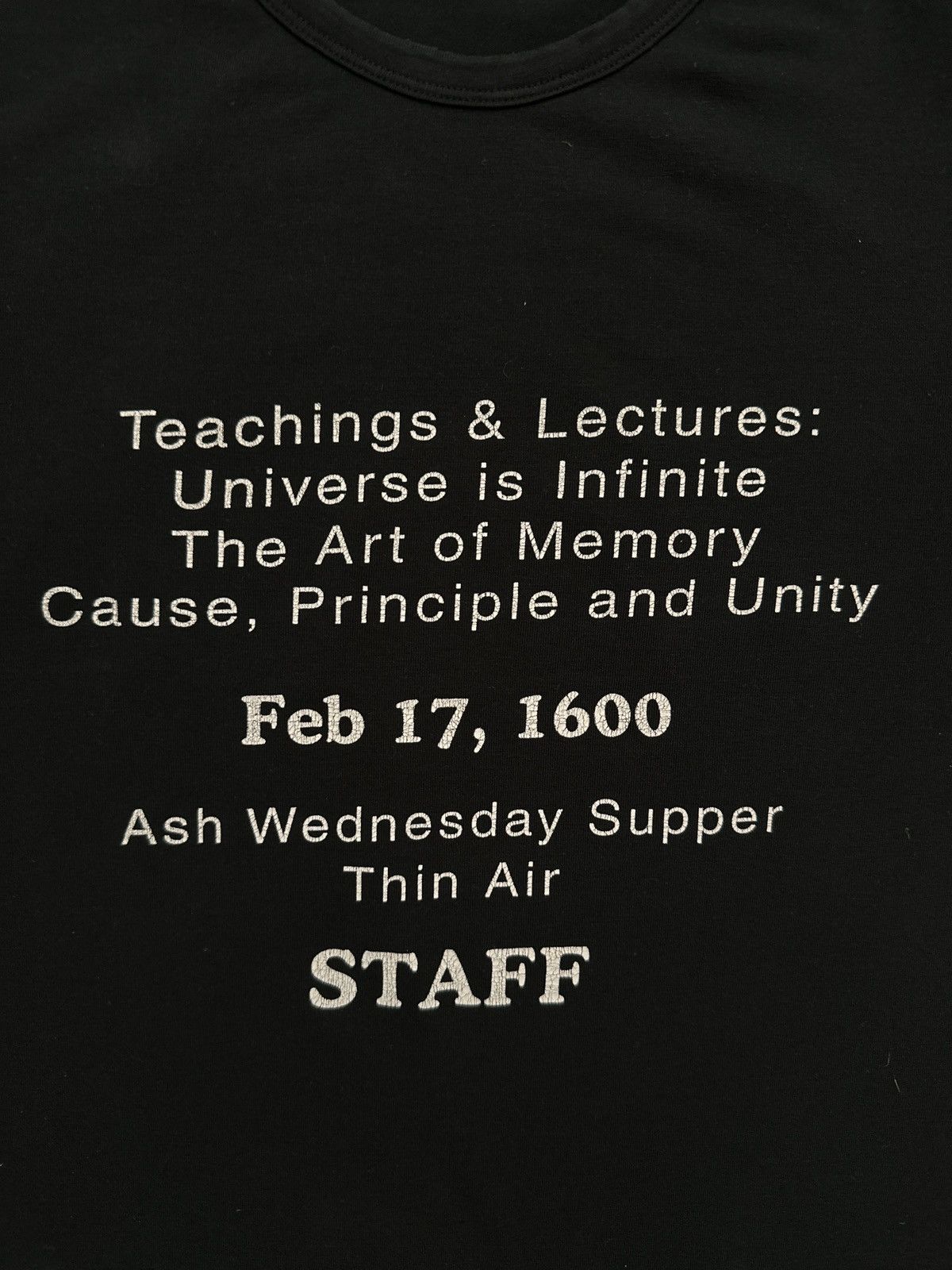 Raf Simons RAF SIMONS “STAFF” TEE S/S05 Size US M / EU 48-50 / 2 - 3 Thumbnail