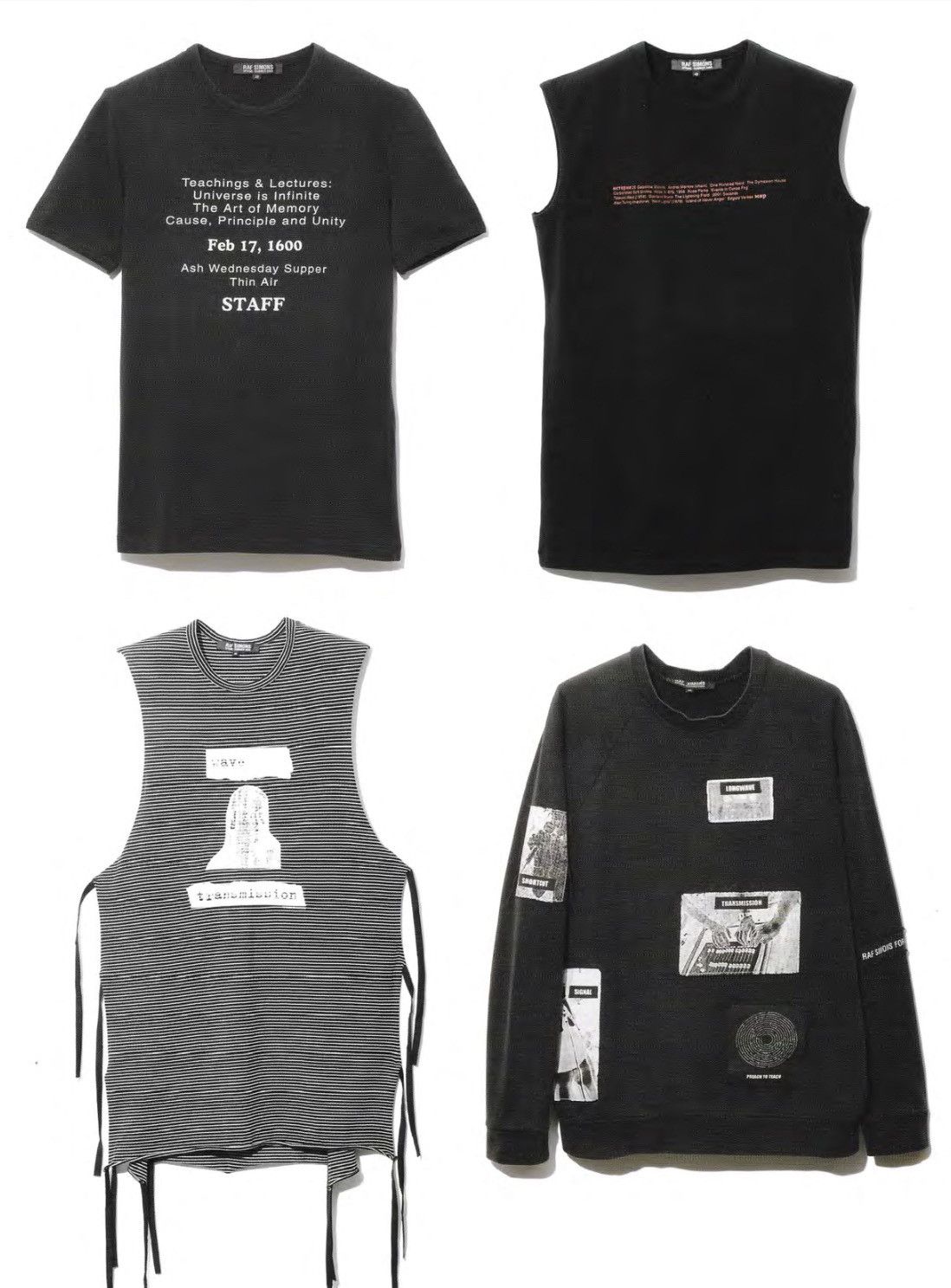 Raf Simons RAF SIMONS “STAFF” TEE S/S05 Size US M / EU 48-50 / 2 - 4 Thumbnail