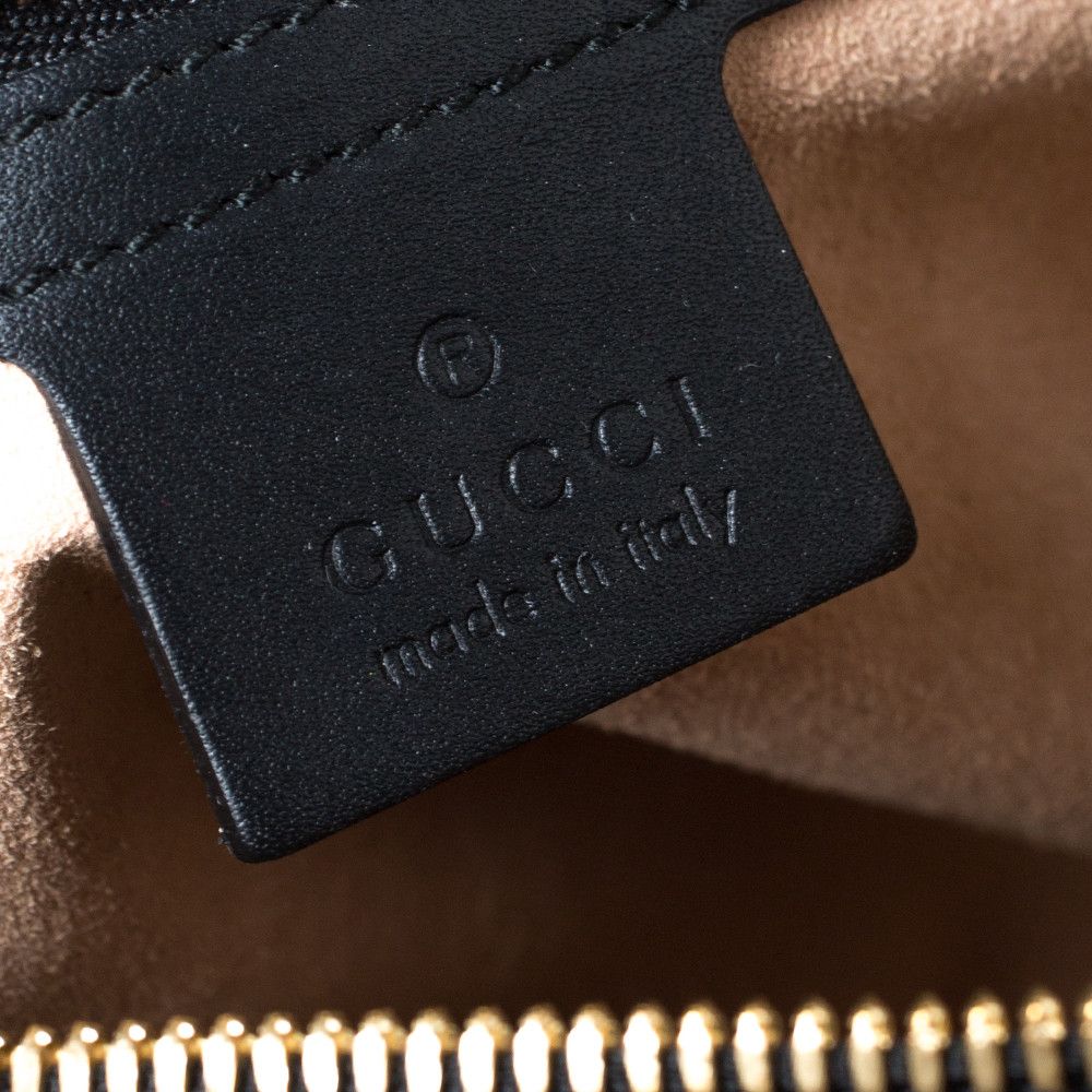 Gucci Gucci BNWT Navy Suede Patent Leather Ophidia Shoulder Bag Size ONE SIZE - 10 Thumbnail