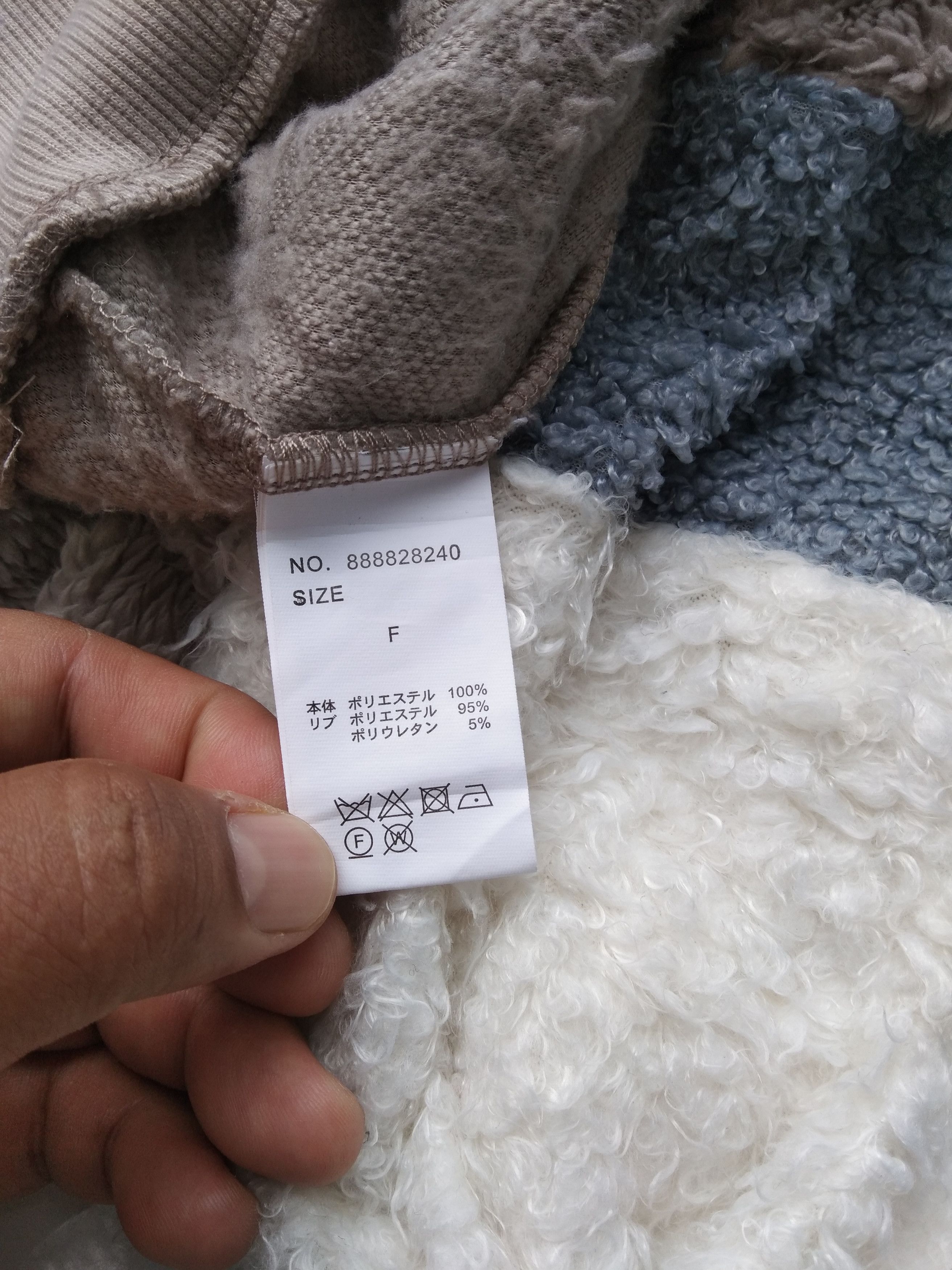 Japanese Brand Continuer de Nice Claup Faux fur Cropped Sweater Size M / US 6-8 / IT 42-44 - 8 Thumbnail