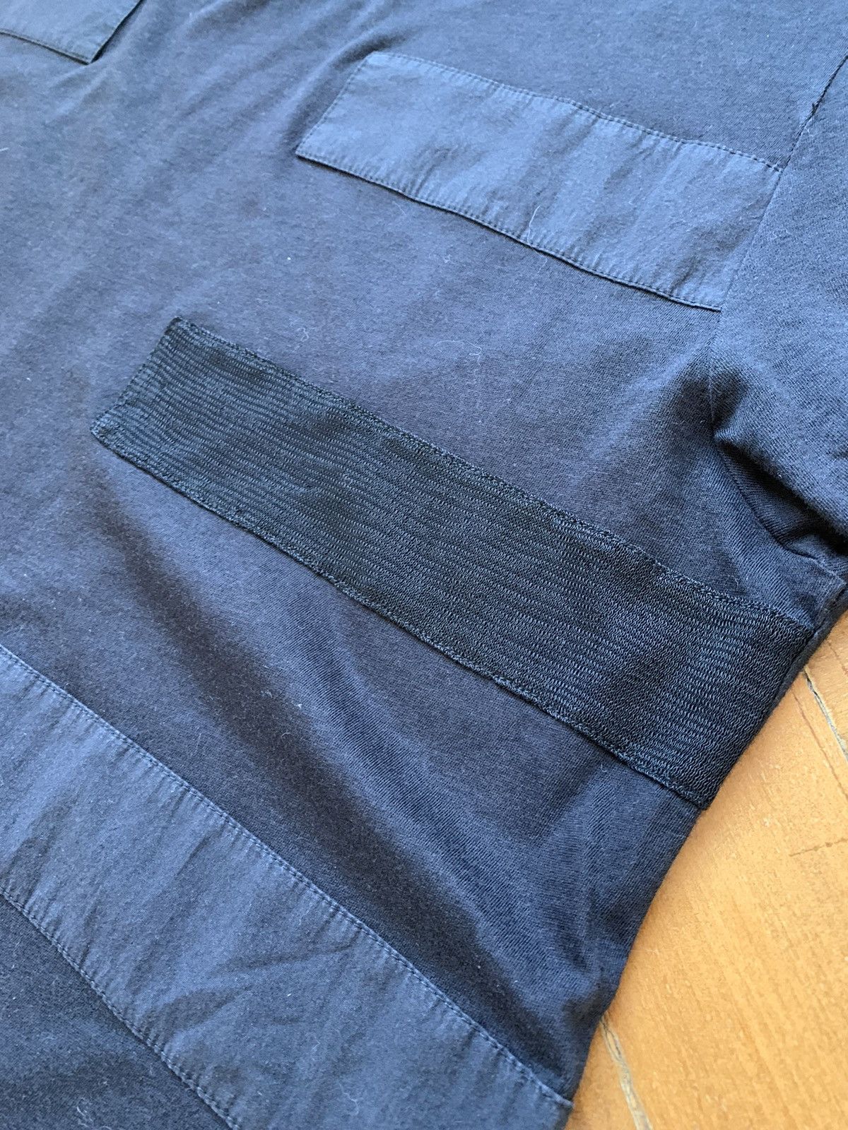 Damir Doma Black Fine Cotton Patch Stripe Oversize T-shirt Worn Once Size US M / EU 48-50 / 2 - 6 Thumbnail