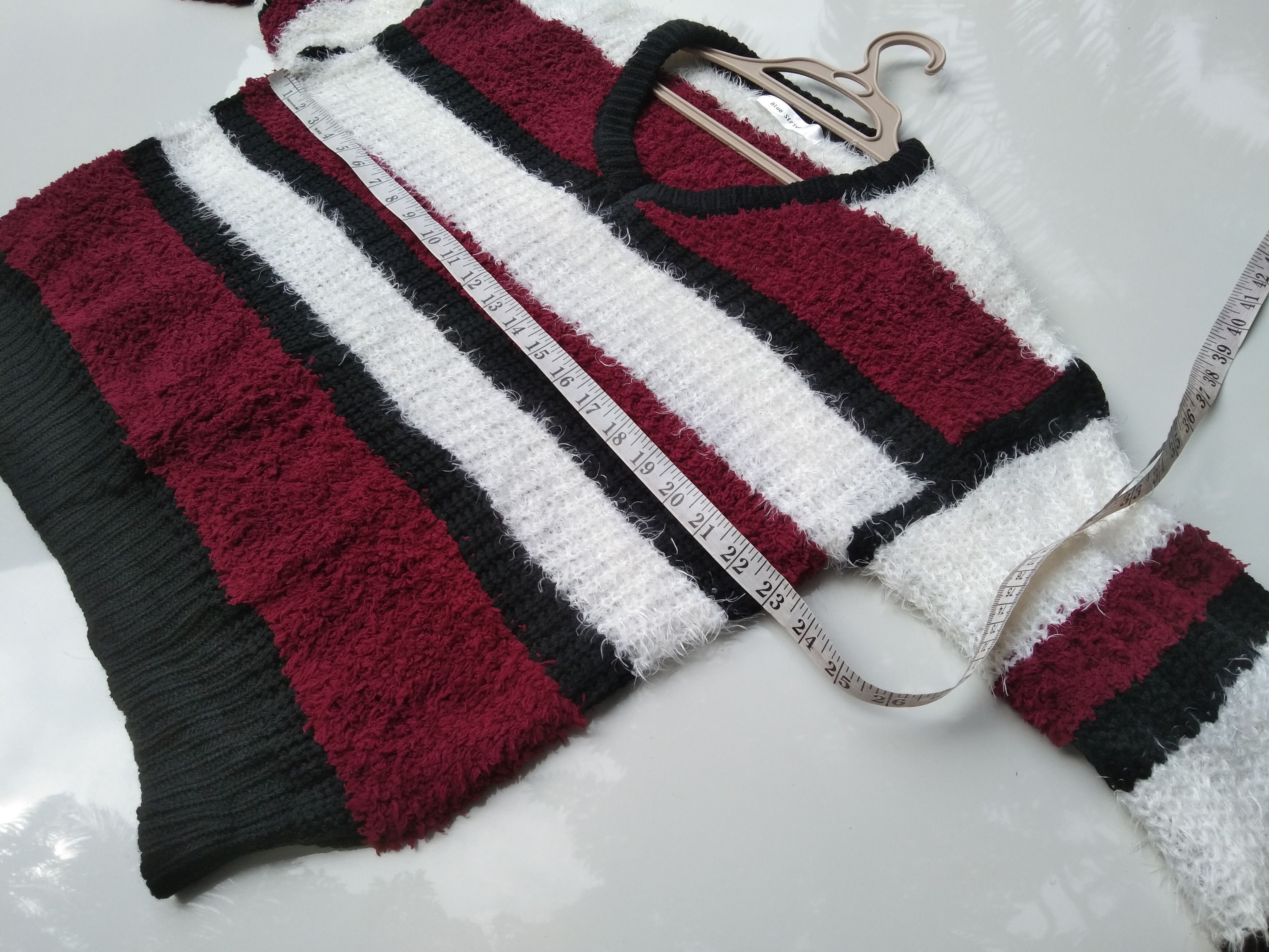 Japanese Brand JAPANESE BLUE STRIVE KNIT SWEATER Size US L / EU 52-54 / 3 - 9 Thumbnail