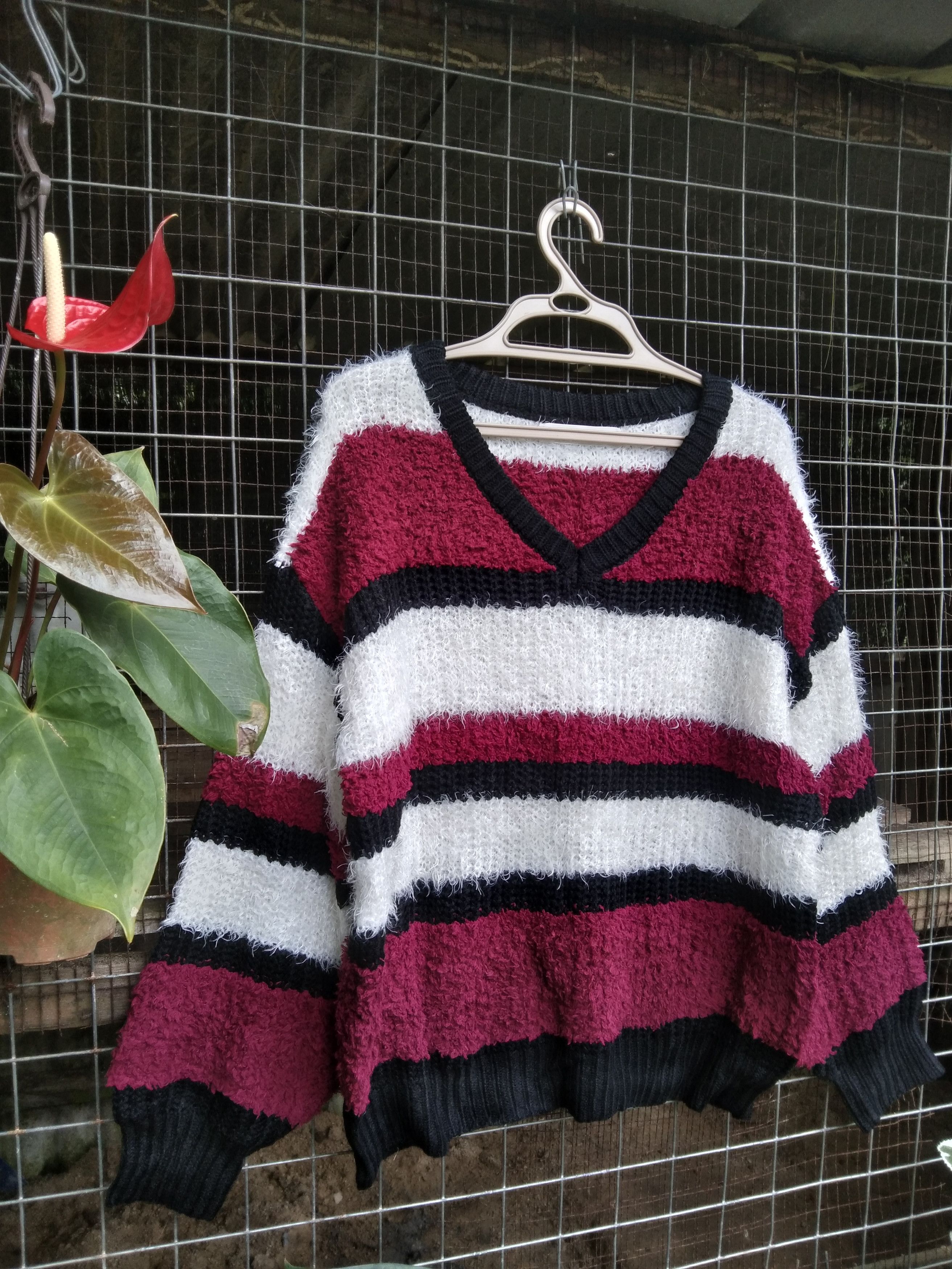 Japanese Brand JAPANESE BLUE STRIVE KNIT SWEATER Size US L / EU 52-54 / 3 - 3 Thumbnail