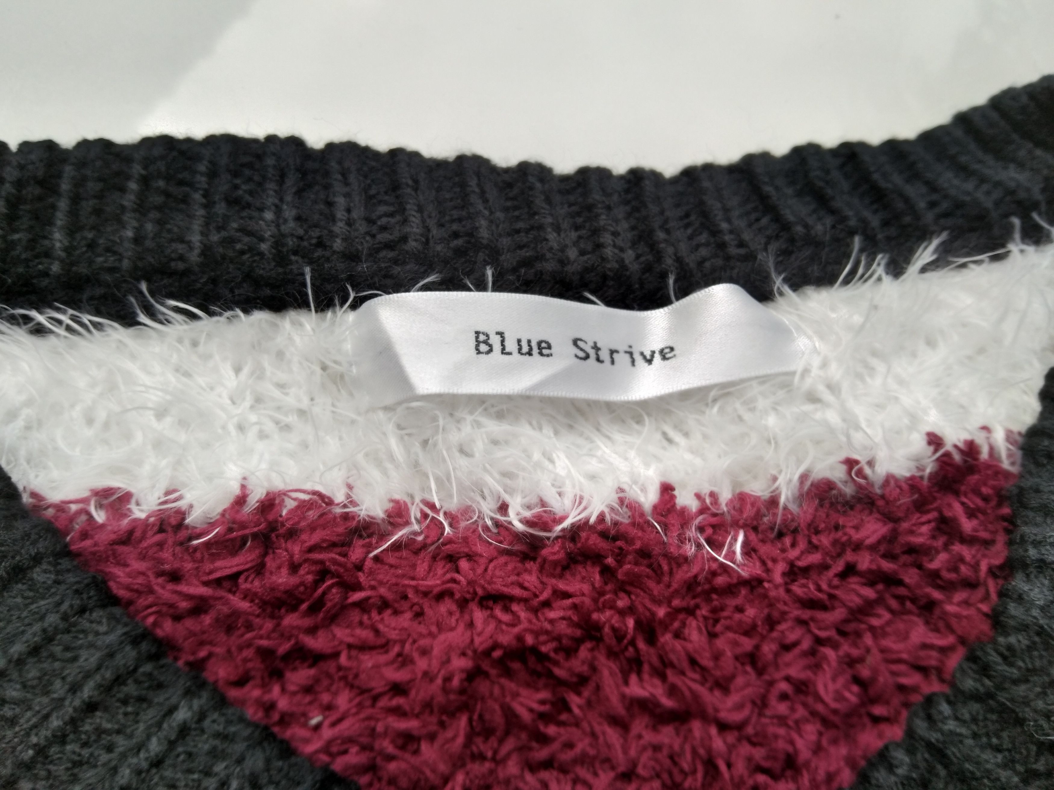 Japanese Brand JAPANESE BLUE STRIVE KNIT SWEATER Size US L / EU 52-54 / 3 - 5 Thumbnail