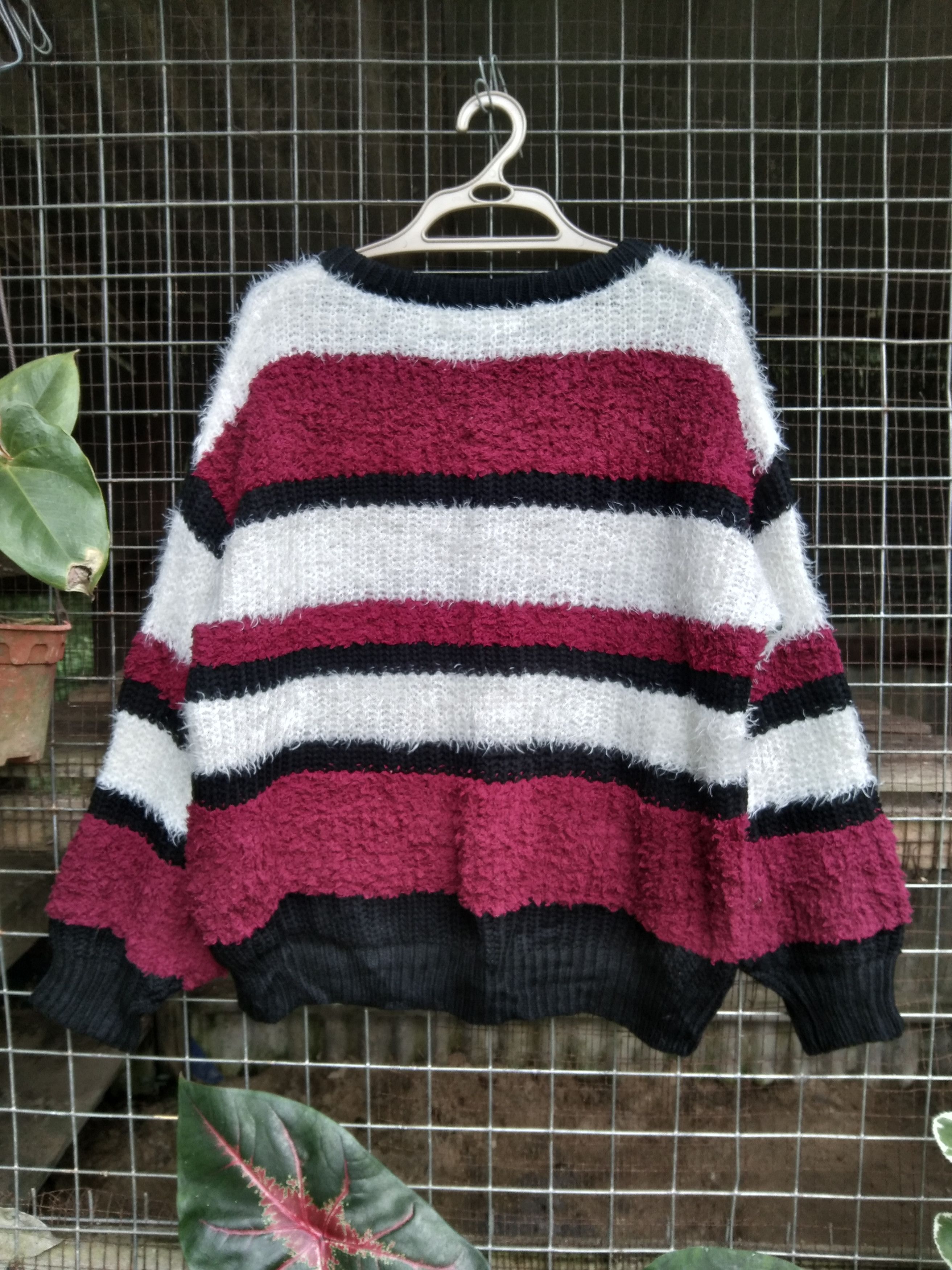 Japanese Brand JAPANESE BLUE STRIVE KNIT SWEATER Size US L / EU 52-54 / 3 - 4 Thumbnail