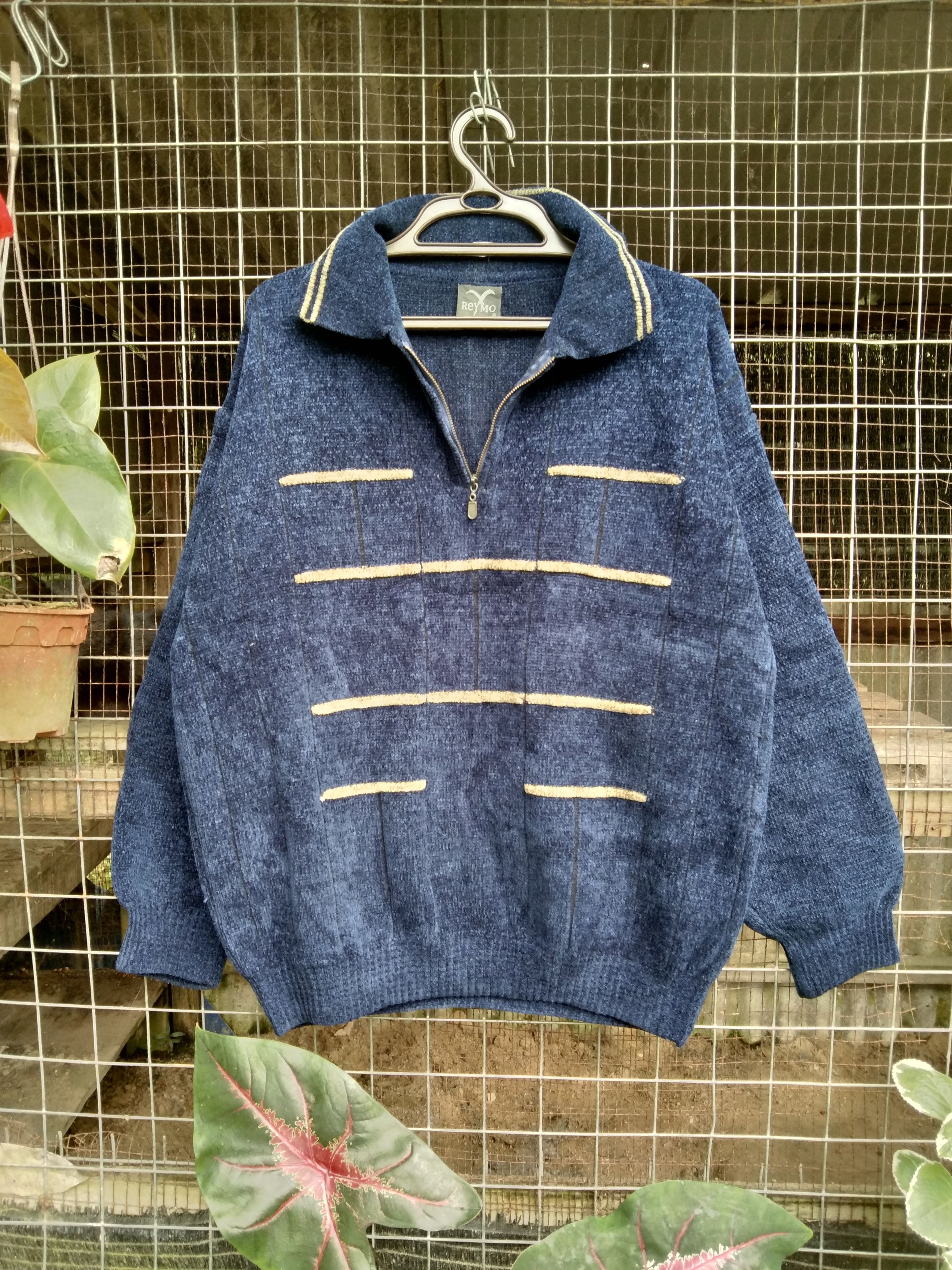 Other JAPANESE REYMO HALF ZIPPER KNIT SWEATER Size US L / EU 52-54 / 3 - 5 Thumbnail