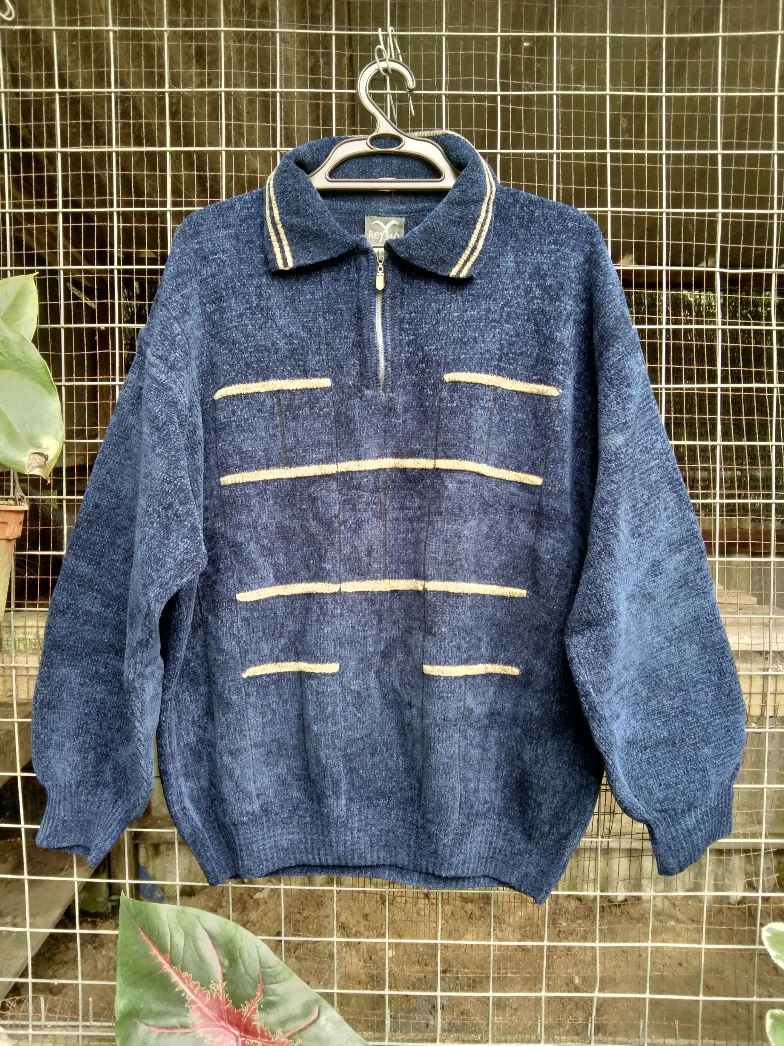 Other JAPANESE REYMO HALF ZIPPER KNIT SWEATER Size US L / EU 52-54 / 3 - 1 Thumbnail