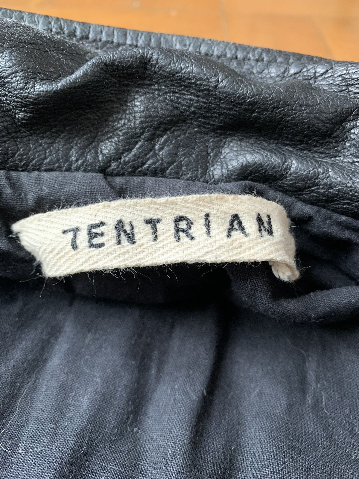 Lentrian Lentrian Brown on Black Distressed Lamb Leather Jacket Size US M / EU 48-50 / 2 - 11 Thumbnail