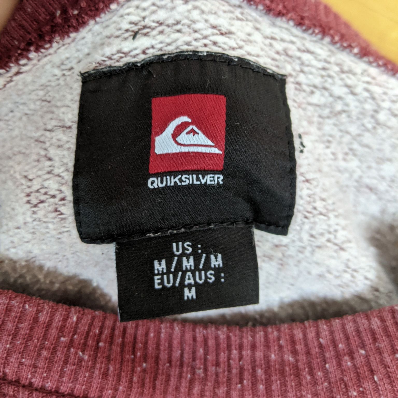 Quiksilver QUIKSILVER Surfboard Red Plain Jumper Sweatshirt Size US M / EU 48-50 / 2 - 7 Thumbnail