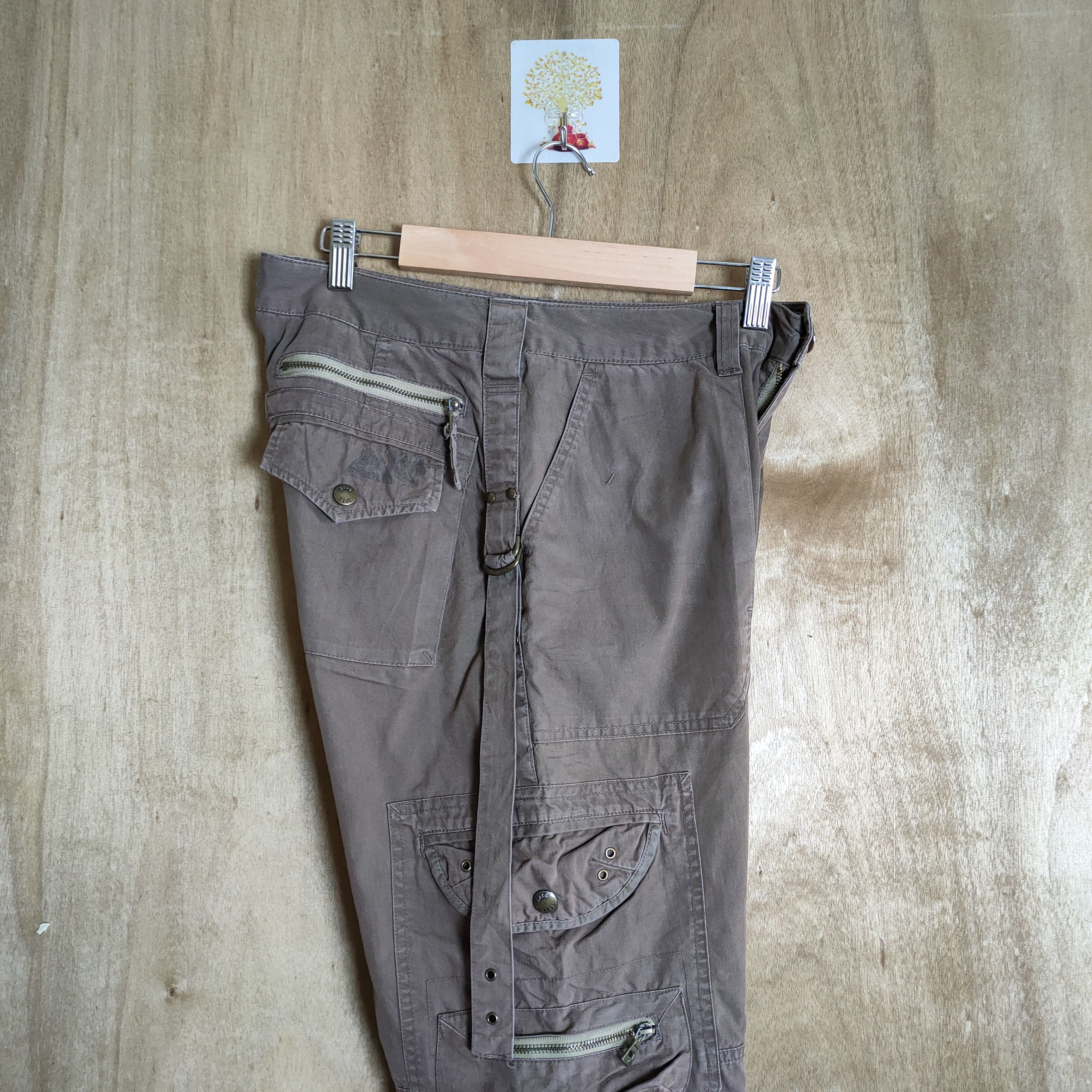 Japanese Brand JAPAN BRAND BROWN BONDAGE CARGO PANTS Size US 30 / EU 46 - 12 Thumbnail
