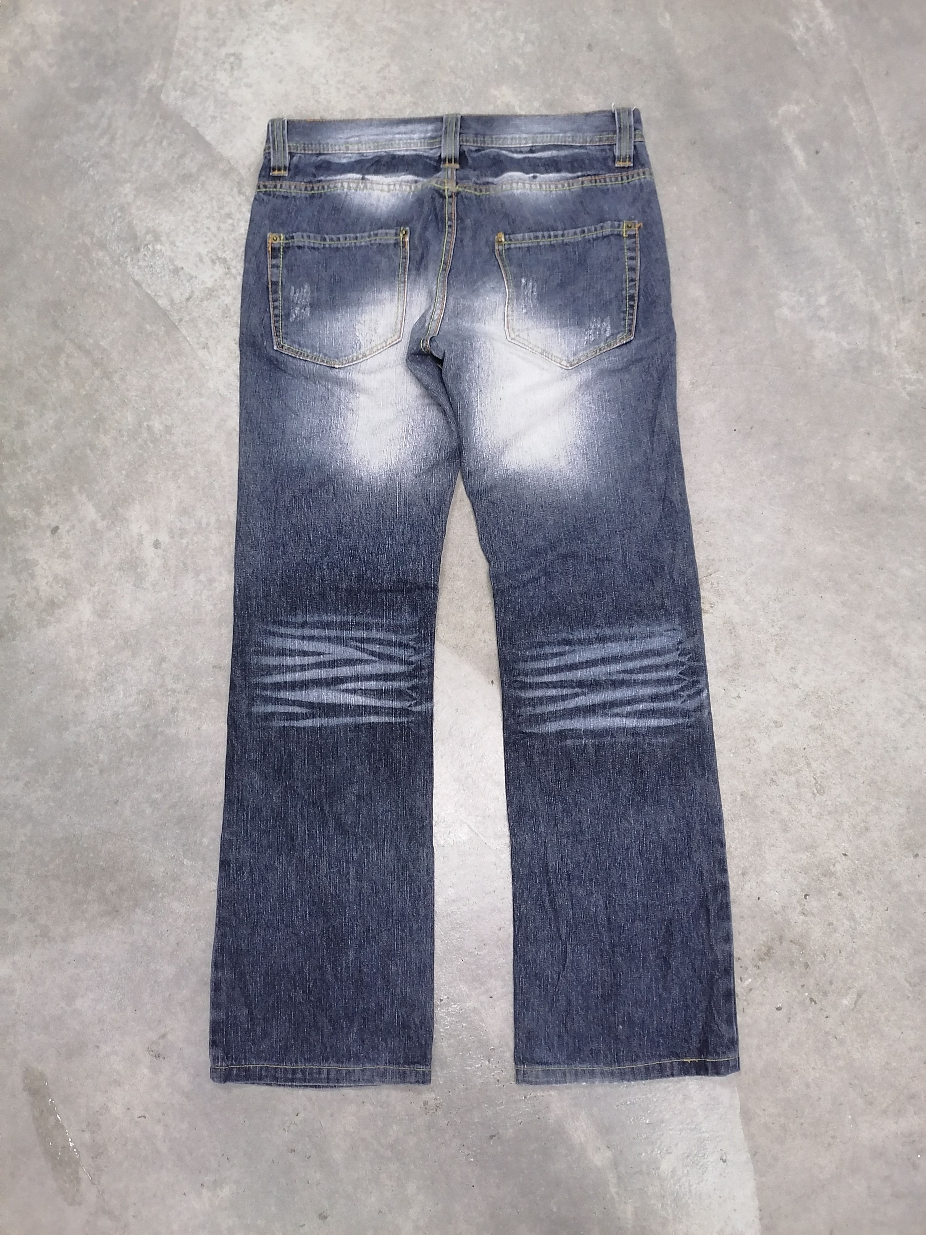 Japanese Brand Rare🔥Pandora Flare Faded Blue Bushpant⚡⚡⚡ Size US 30 / EU 46 - 6 Thumbnail