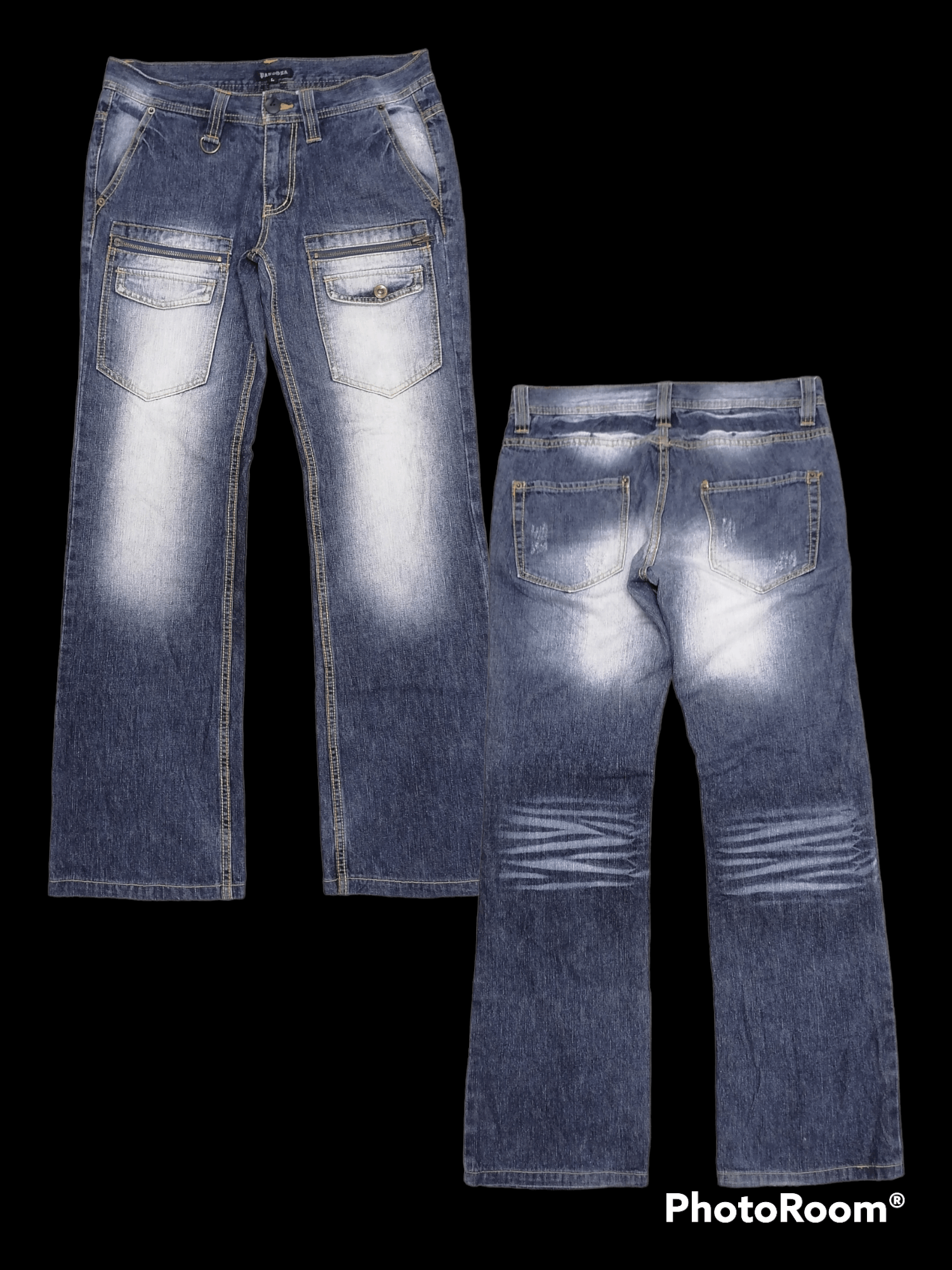 Japanese Brand Rare🔥Pandora Flare Faded Blue Bushpant⚡⚡⚡ Size US 30 / EU 46 - 1 Thumbnail