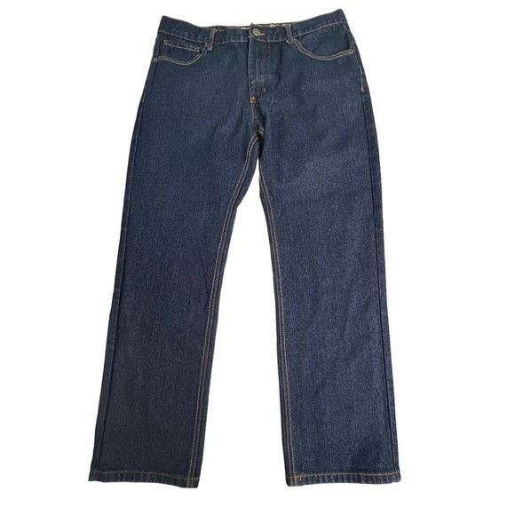 Southpole SouthPole Mens Dark Wash Relaxed Straight Leg Jeans 38 X 34 ...