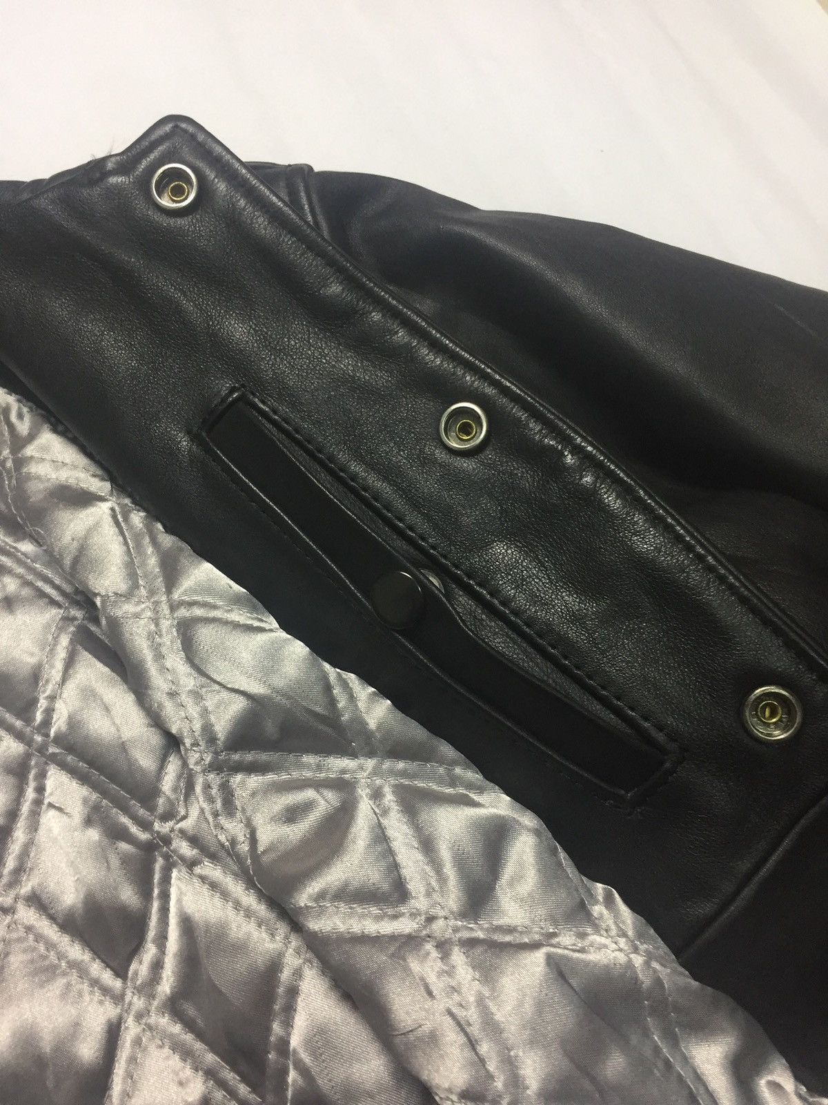 Japanese Brand Van Jac bomber leather jacket spellout Size US L / EU 52-54 / 3 - 5 Thumbnail