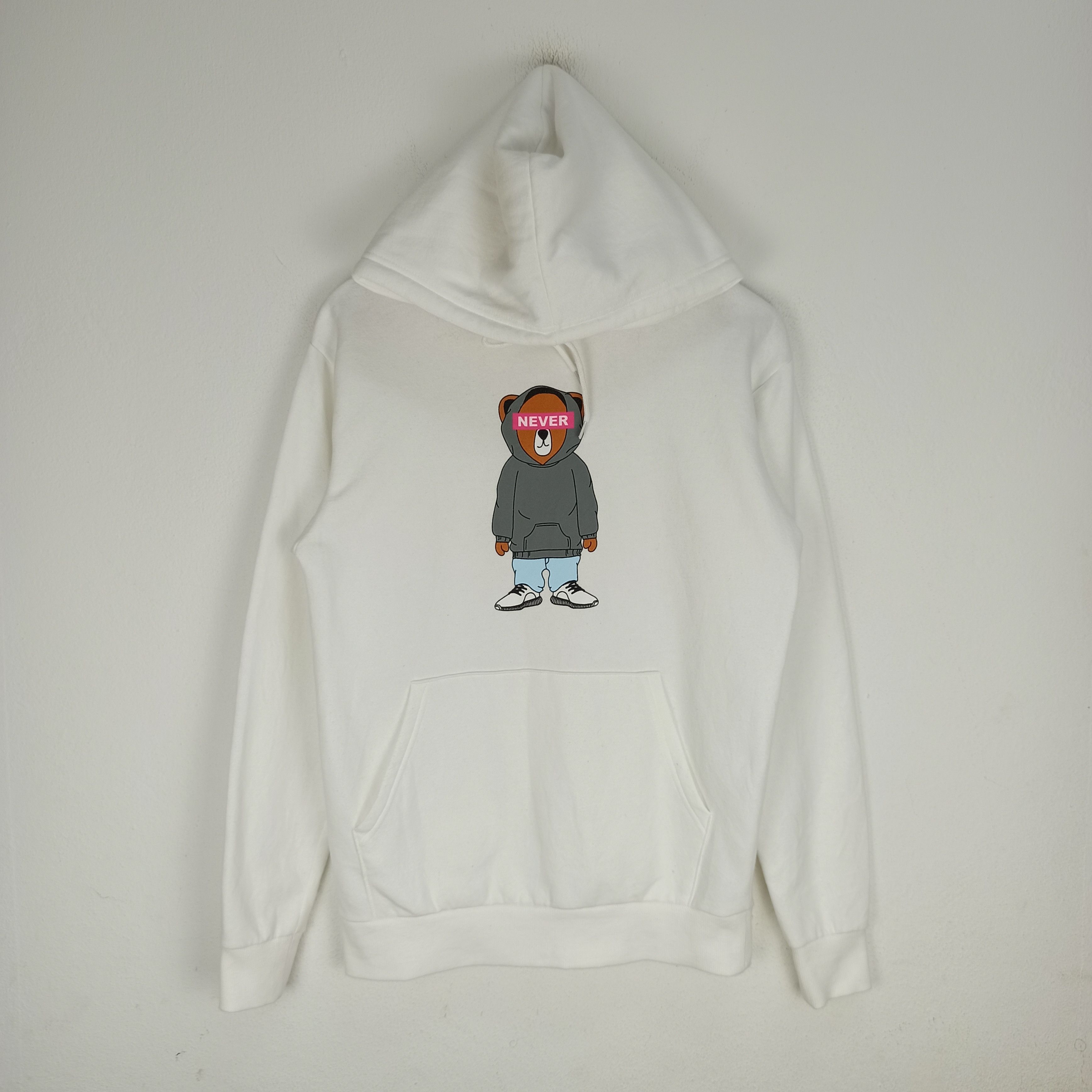 image of Hoodie By Brown Nice Design in White, Men's (Size Small)