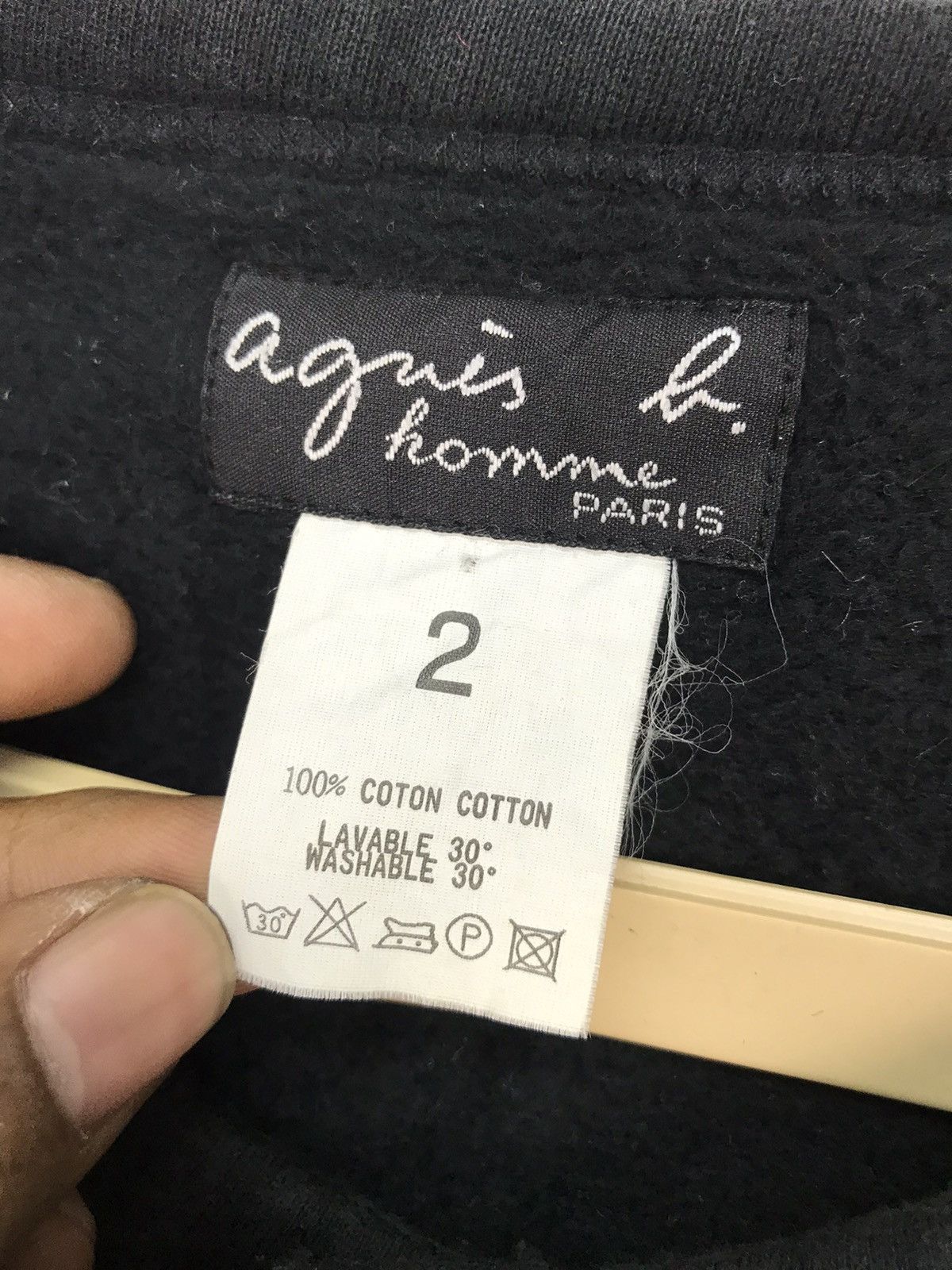 Designer × agnes b. Agnes B homme snap button sweater long sleeve Size L / US 10 / IT 46 - 3 Thumbnail