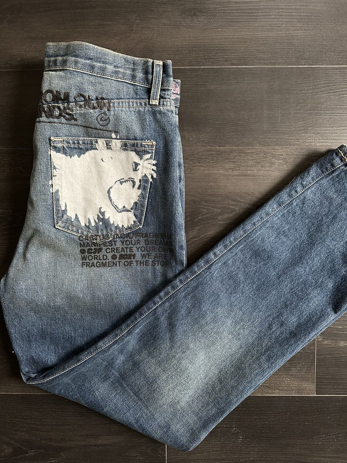 Fragment Design × Travis Scott Cactus Jack x Fragment Denim Jeans Size US 32 / EU 48 - 5 Thumbnail