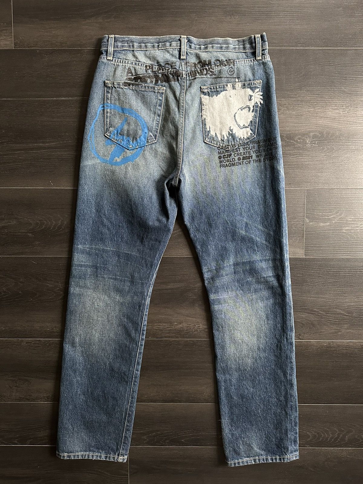 Fragment Design × Travis Scott Cactus Jack x Fragment Denim Jeans Size US 32 / EU 48 - 3 Thumbnail