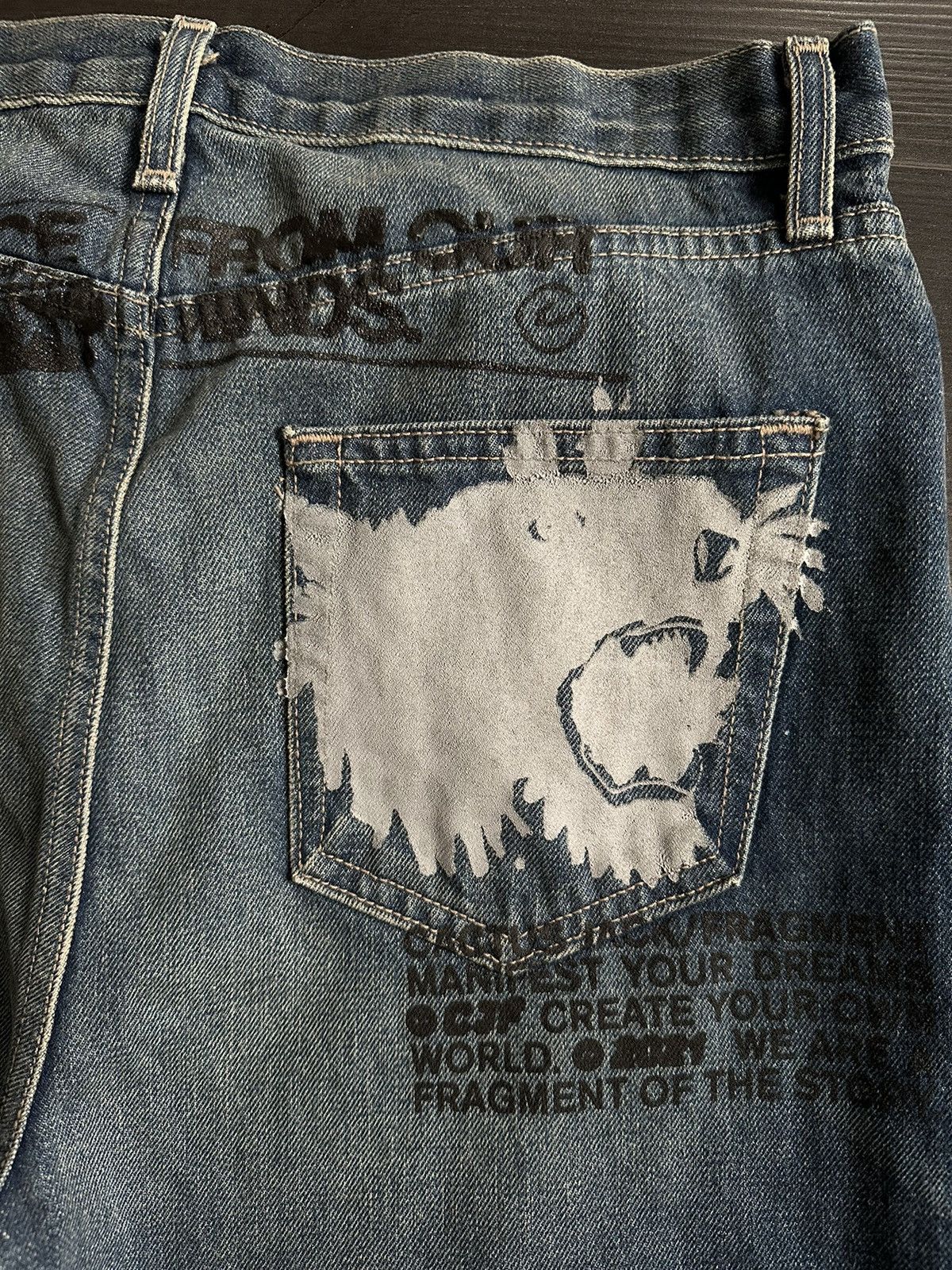 Fragment Design × Travis Scott Cactus Jack x Fragment Denim Jeans Size US 32 / EU 48 - 6 Thumbnail
