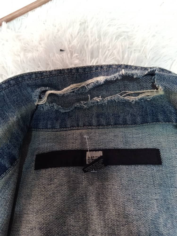 Marithe + Francois Girbaud × Vintage VINTAGE MARITHE FRANCOIS GIRBAUD DISTRESED WORKER DENIM Size US XL / EU 56 / 4 - 5 Thumbnail