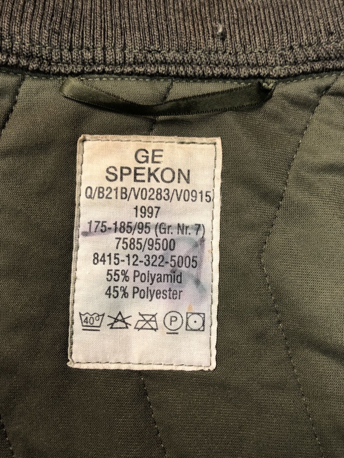 Vintage RARE VINTAGE GE SPEKON 1997 MILITARY QUILTED JACKET Size US M / EU 48-50 / 2 - 2 Thumbnail