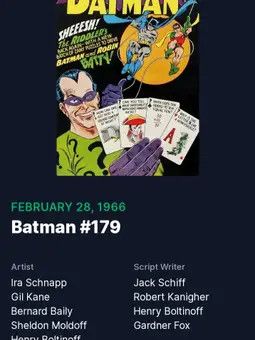 DC Comics × Vintage VTG BATMAN VOL.179 MAR 1966 PRINTED TEE Size US L / EU 52-54 / 3 - 6 Thumbnail
