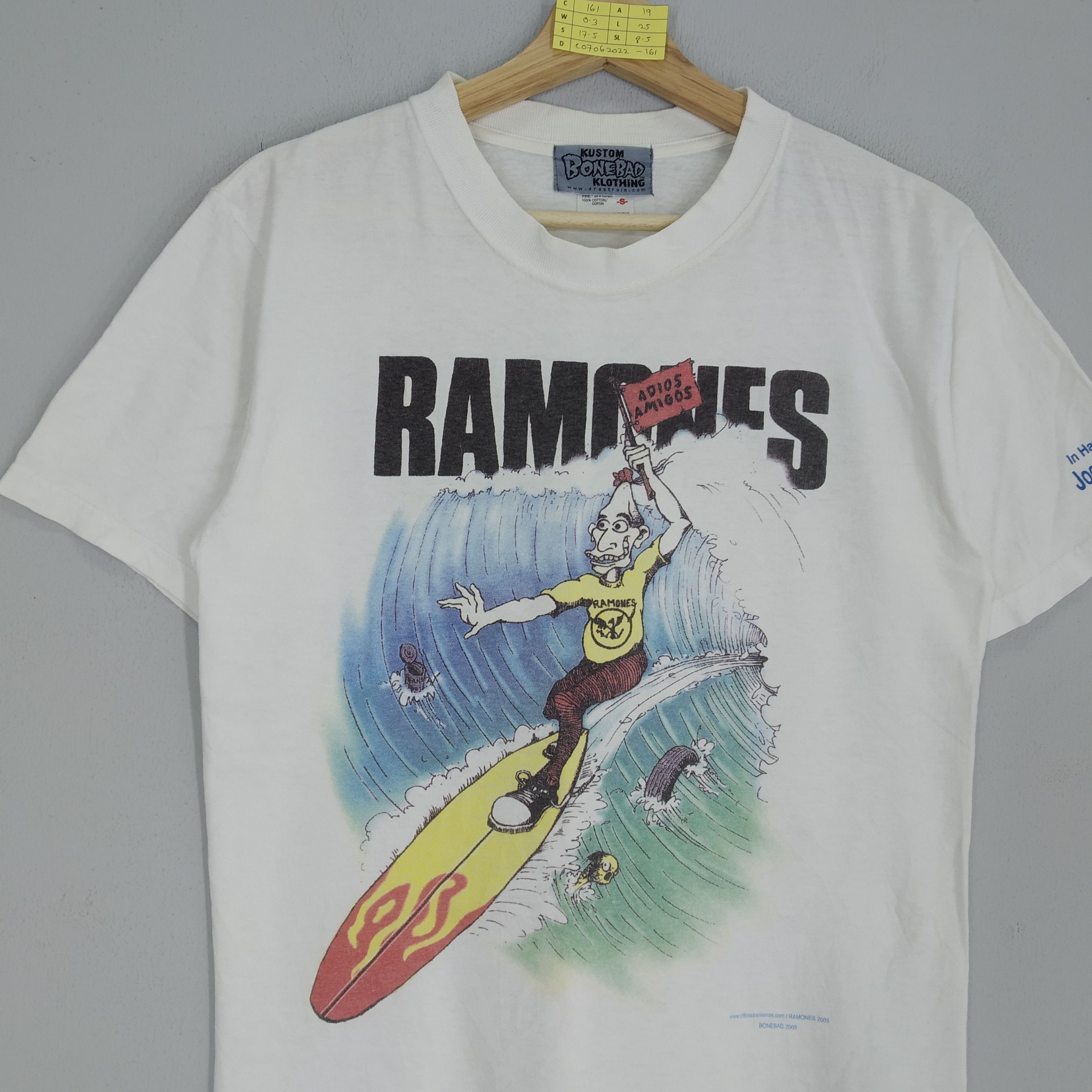 Band Tees × Vintage Vintage 2003 Ramones Band Punk Rock Promo Music T-shirt Size US M / EU 48-50 / 2 - 3 Thumbnail