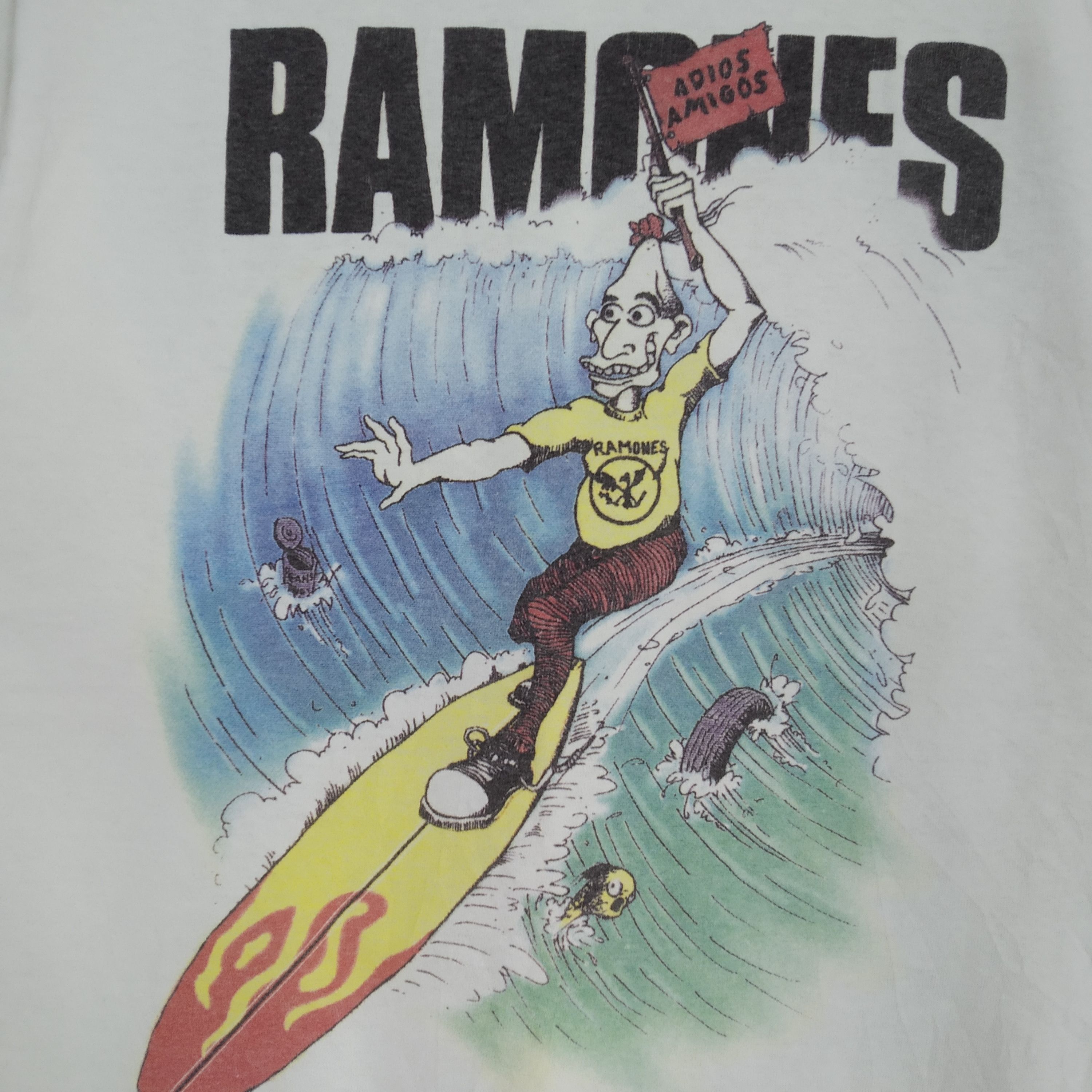 Band Tees × Vintage Vintage 2003 Ramones Band Punk Rock Promo Music T-shirt Size US M / EU 48-50 / 2 - 4 Thumbnail