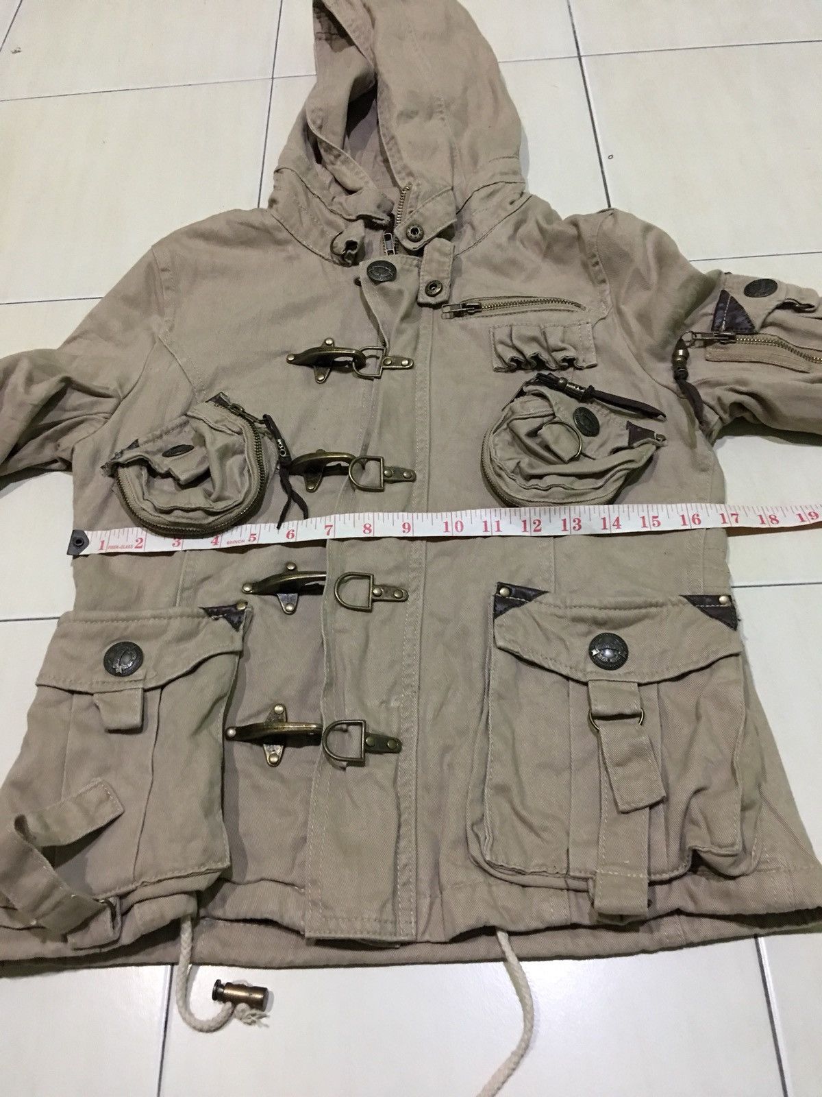 Japanese Brand Garula Multi Pocket Tactical Parka Parachute Jacket Size US S / EU 44-46 / 1 - 8 Thumbnail
