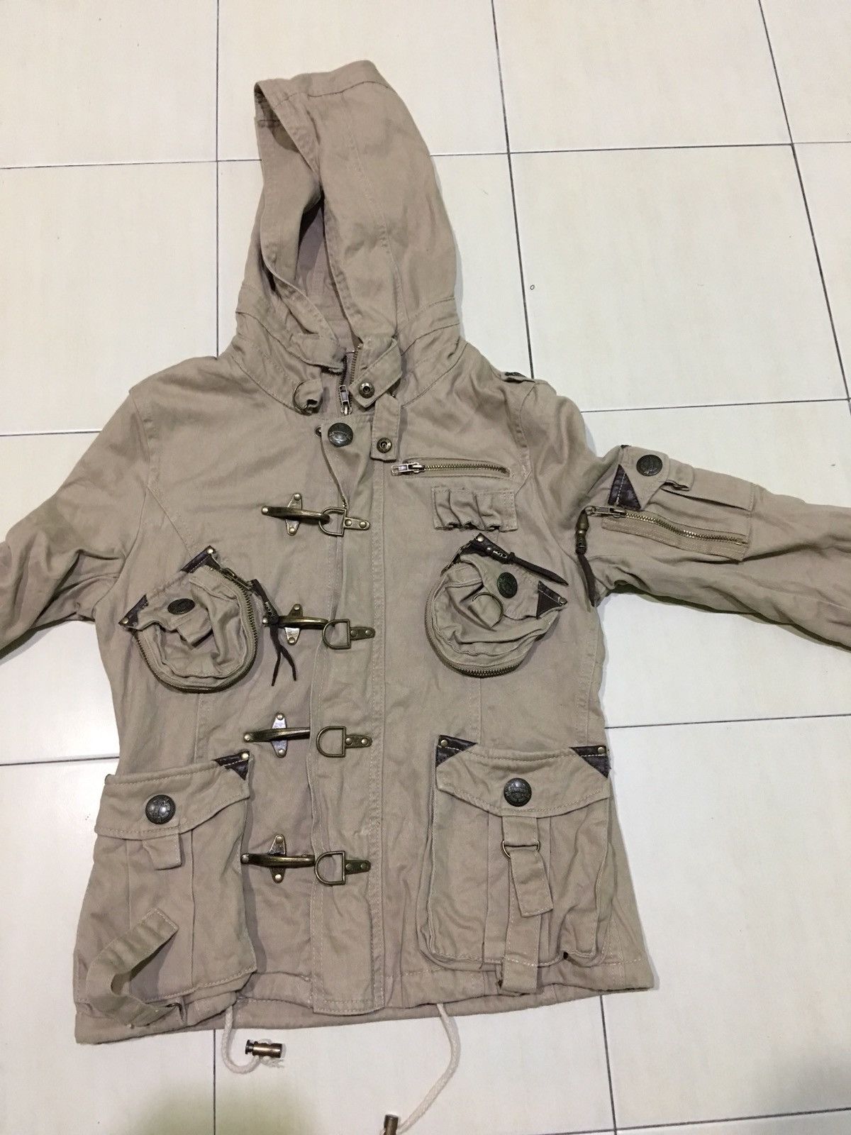Japanese Brand Garula Multi Pocket Tactical Parka Parachute Jacket Size US S / EU 44-46 / 1 - 6 Thumbnail
