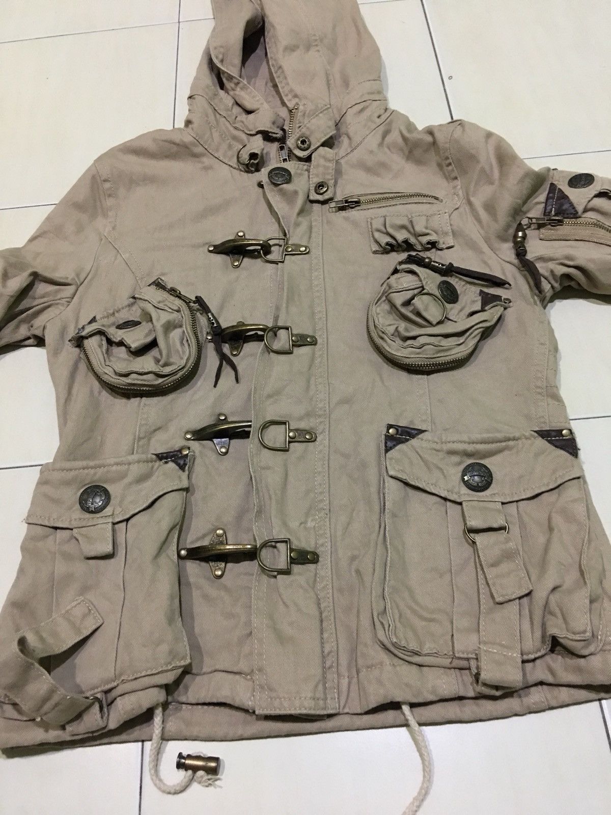 Japanese Brand Garula Multi Pocket Tactical Parka Parachute Jacket Size US S / EU 44-46 / 1 - 7 Thumbnail