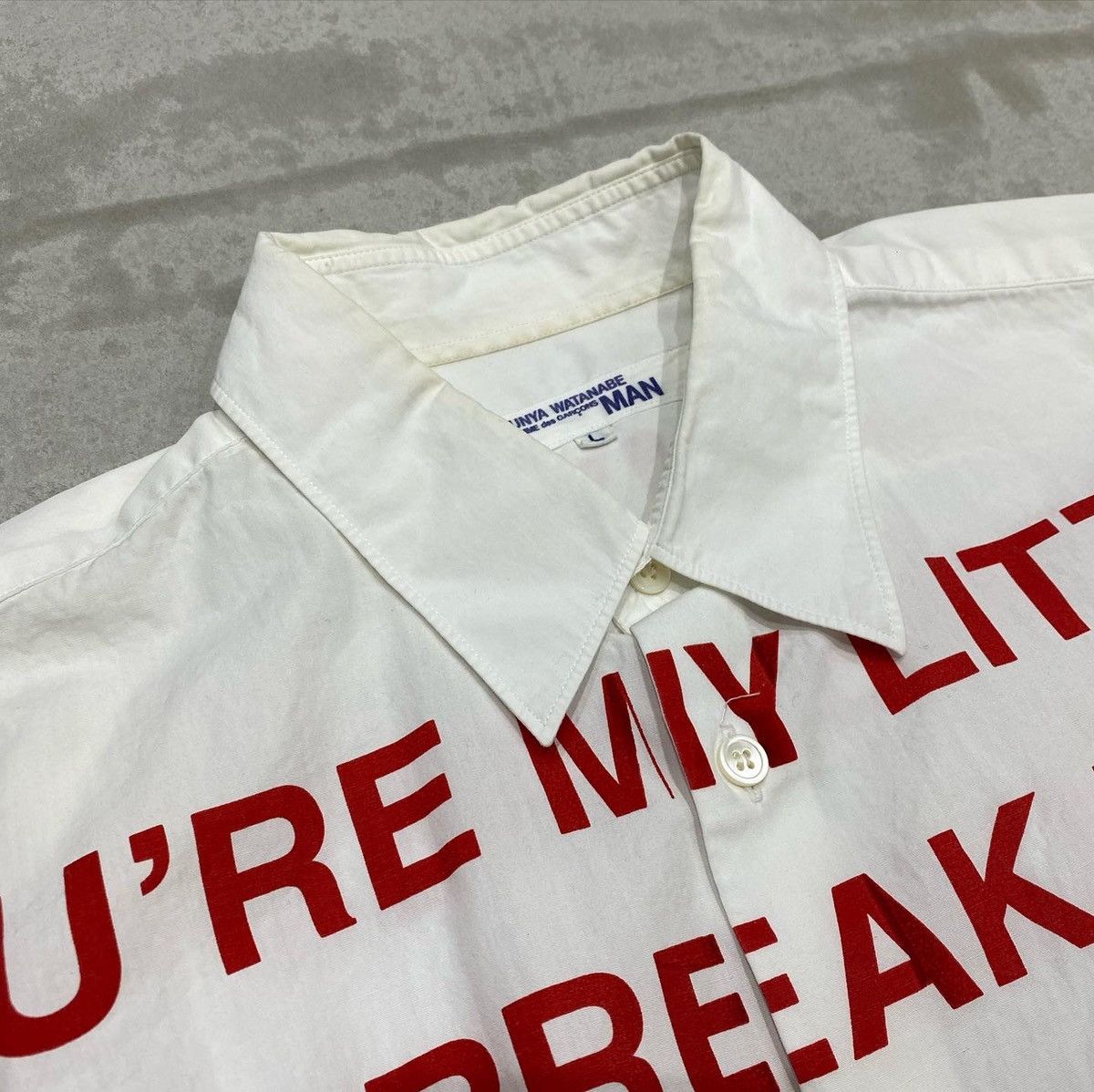 Junya Watanabe Junya Watanabe CDG Poem Shirt AD2001 Size US L / EU 52-54 / 3 - 3 Thumbnail
