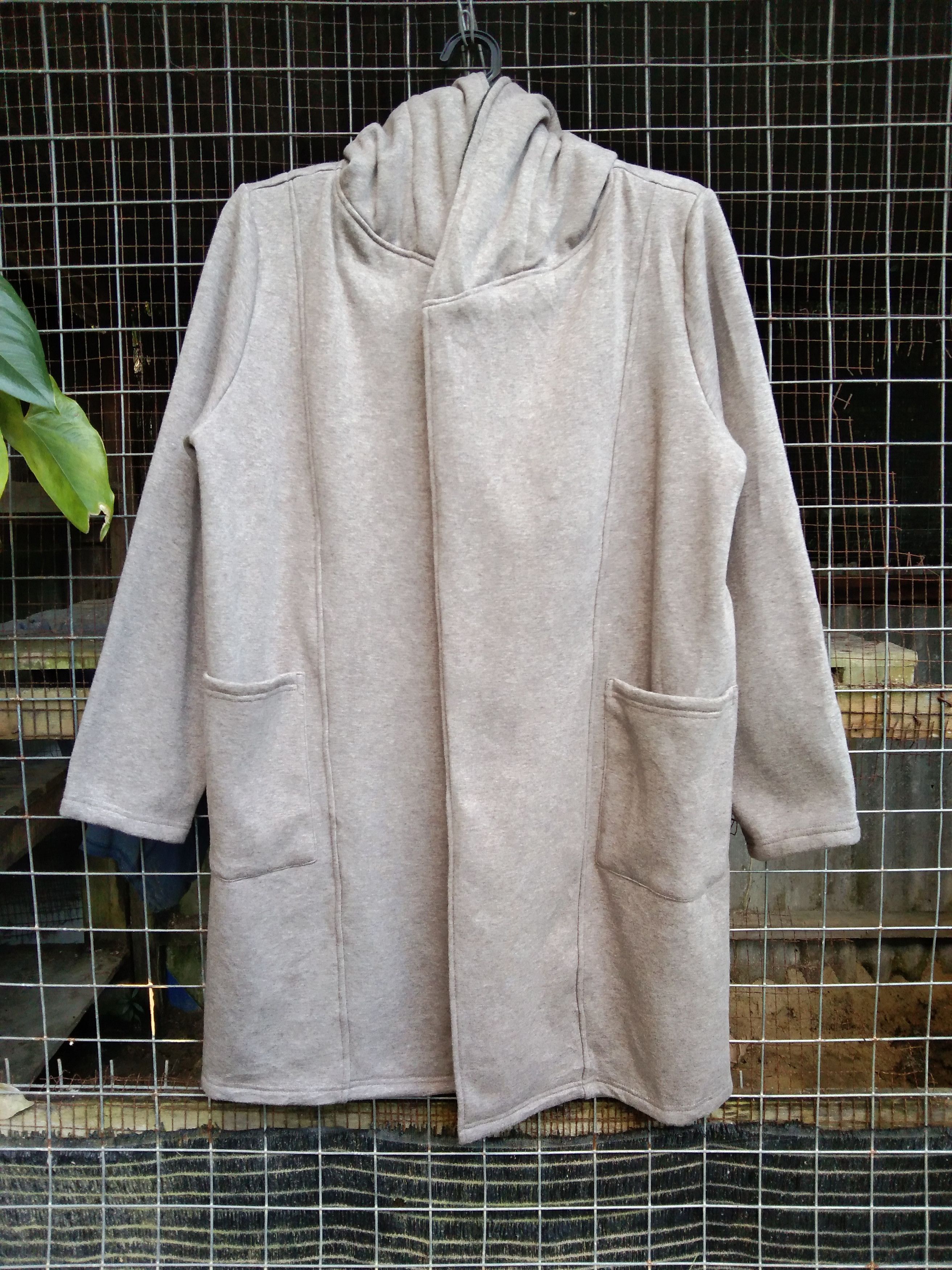 Japanese Brand SPRING & AUTUMN UNBUTTON COAT WITH HOODIE Size US M / EU 48-50 / 2 - 4 Thumbnail