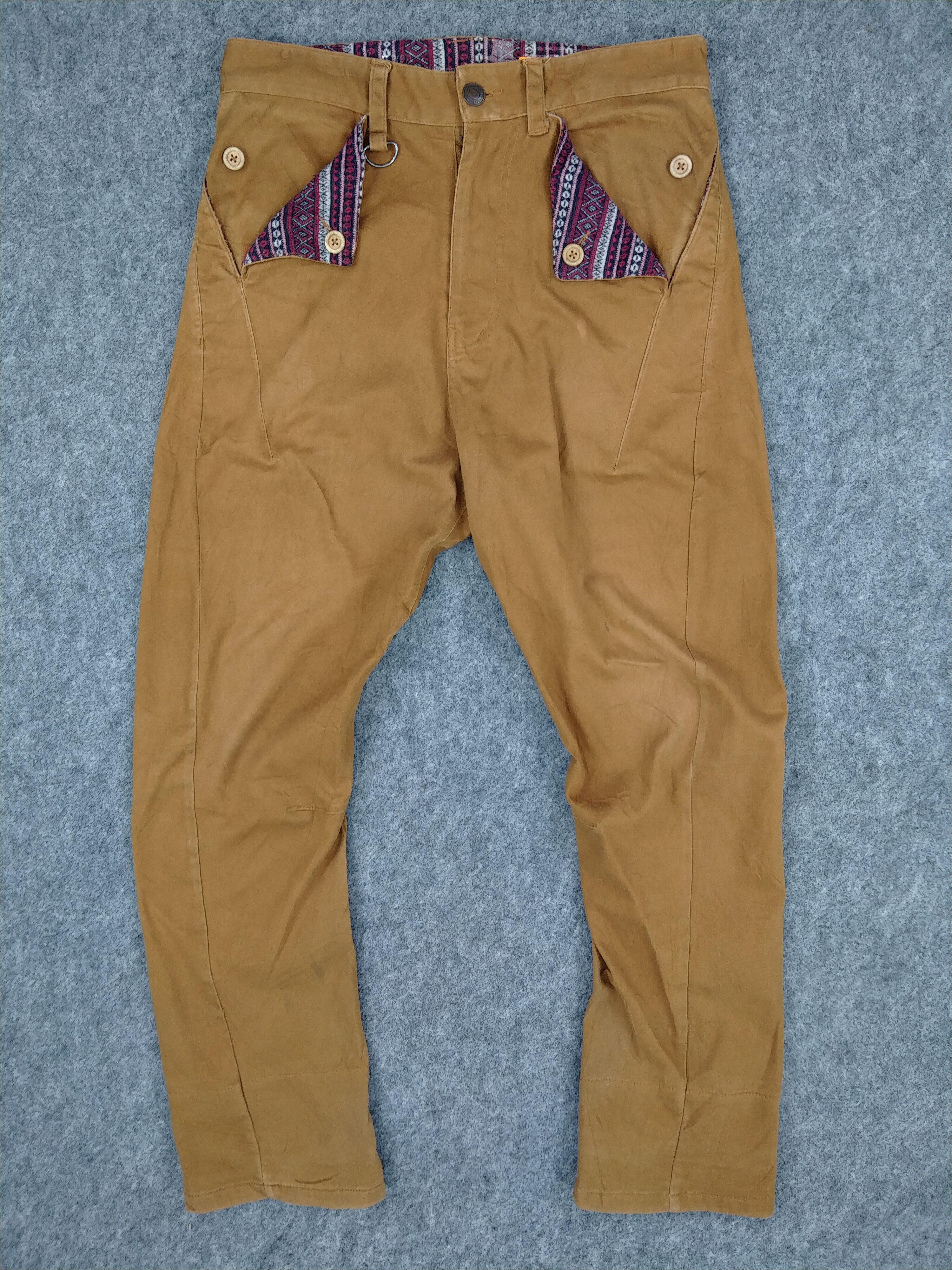 image of Brth Breath Cotton Pants -Cp144 in Brown, Men's (Size 32)