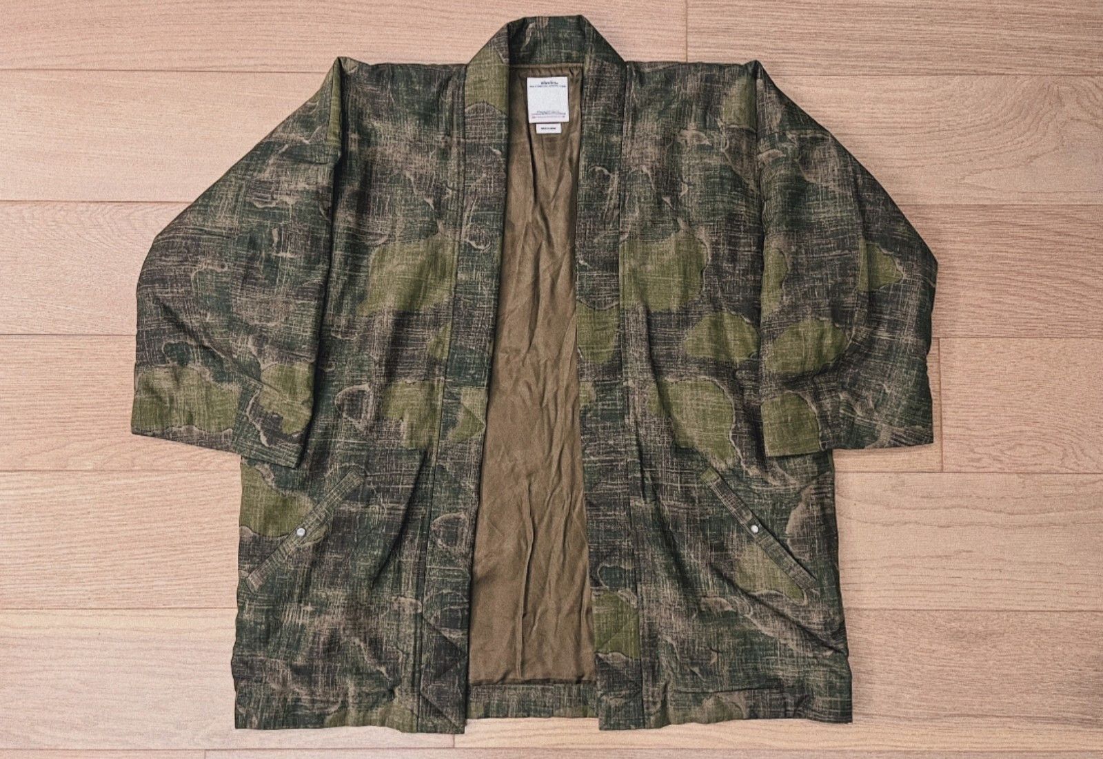 image of Visvim Sanjuro Kimono Jkt (W/l) 21Ss in Green, Men's (Size 2XL)