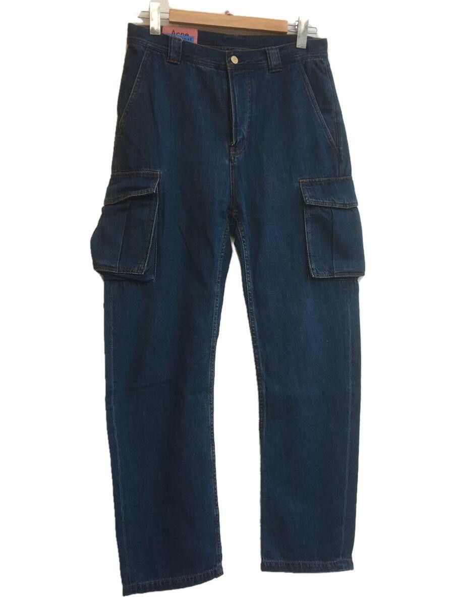 image of Acne Studios 3D Cargo Denim Jeans in Indigo, Men's (Size 32)