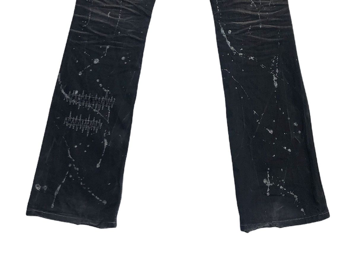 Japanese Lagust Distressed Painted Flare Jeans