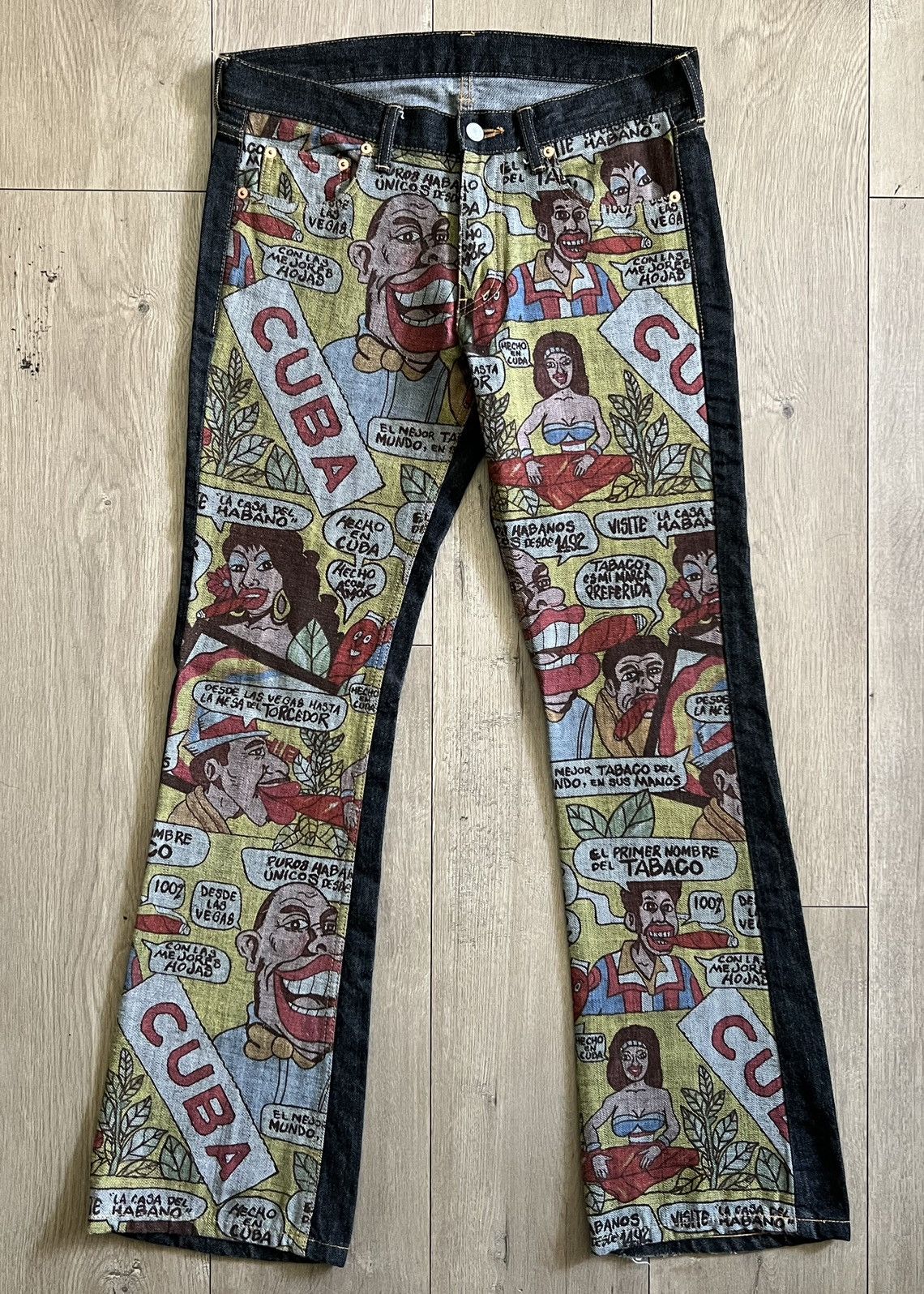 image of Comme Des Garcons x Comme Des Garcons Homme Ad2002 Comme Des Garçons Homme Cuba Cartoon All Over De