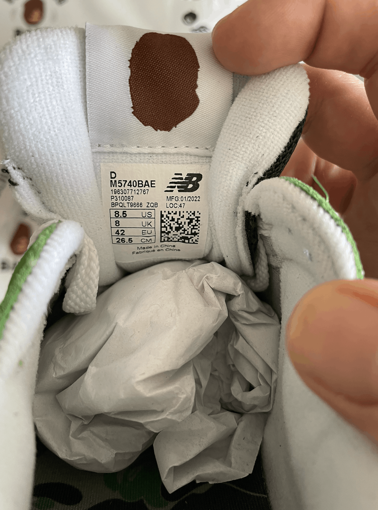 Bape × New Balance BAPE X NEW BALANCE 5740 Size US 8.5 / EU 41-42 - 9 Thumbnail
