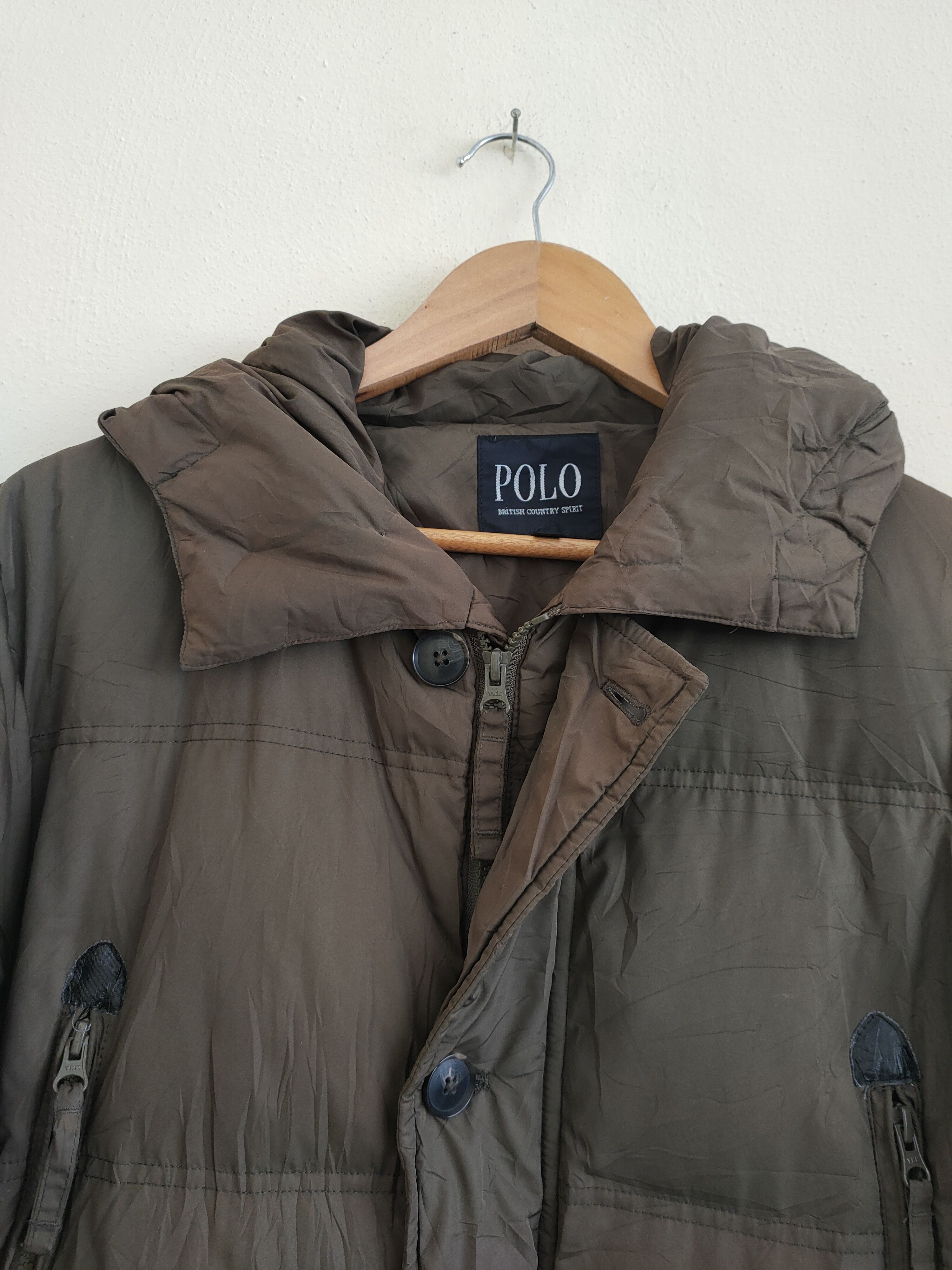 Japanese Brand × Vintage Vintage Polo British Country Spirit Puffer Jacket Size US L / EU 52-54 / 3 - 2 Thumbnail
