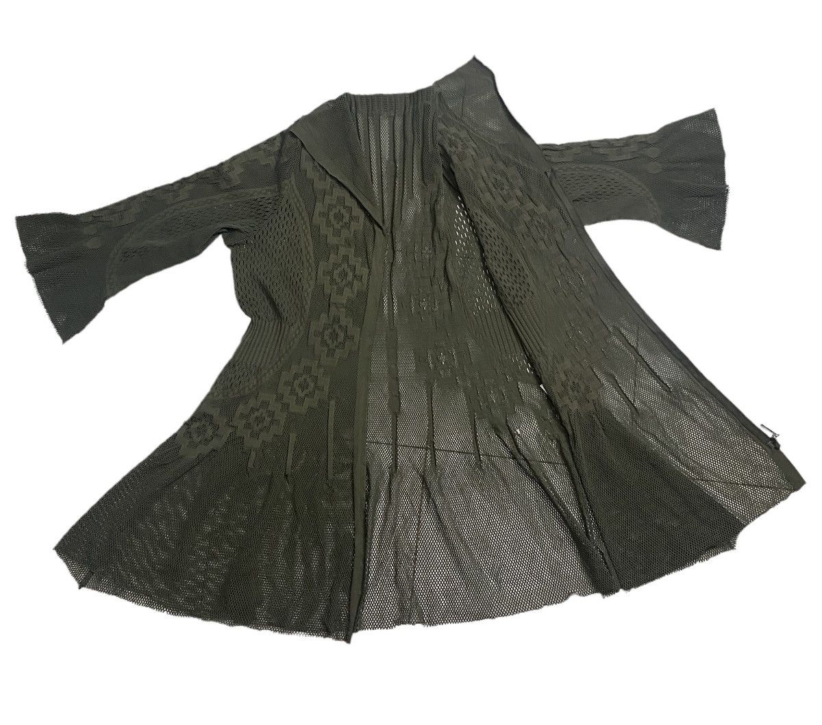 Hiroko Koshino Homme × Vintage Hiroko Bis Hiroko Koshino transparant cardigan dress zipper Size M / US 6-8 / IT 42-44 - 6 Thumbnail