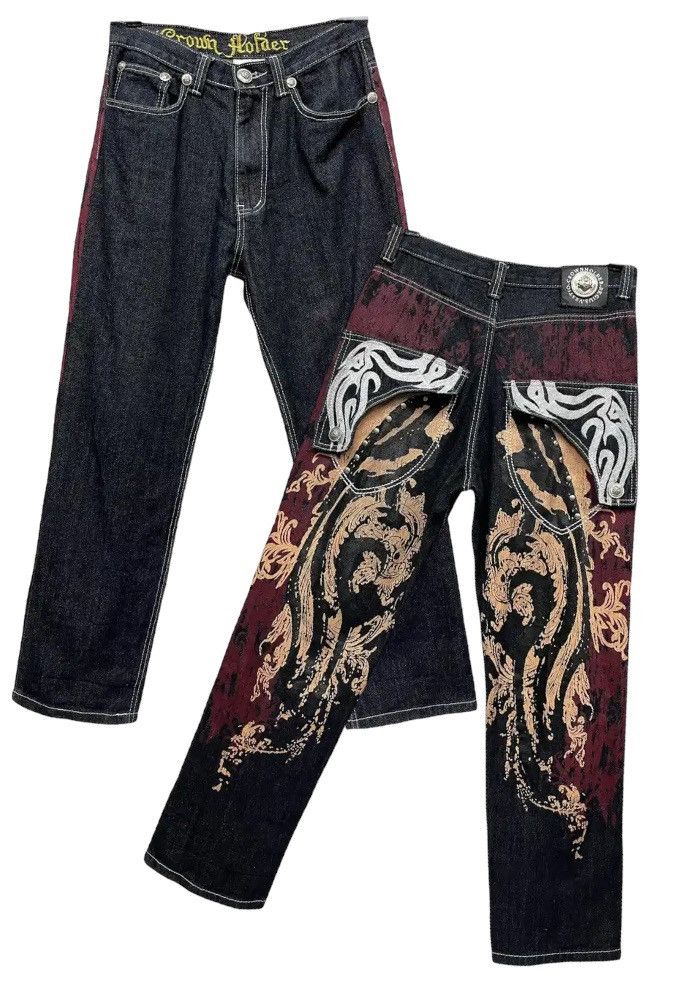Tribal Streetwear 💥LAST OFFER💥 Embroidery Printed Tattoo Design Hip Hop Denim Size US 30 / EU 46 - 1 Thumbnail