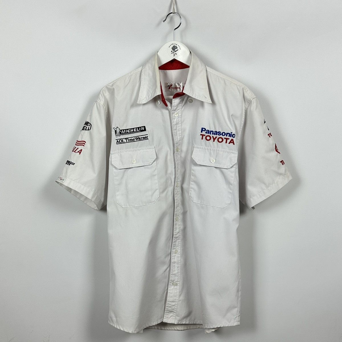 NASCAR Vintage 90s Toyota Panasonic Michelin racing shirt rare hype Size US M / EU 48-50 / 2 - 1 Thumbnail