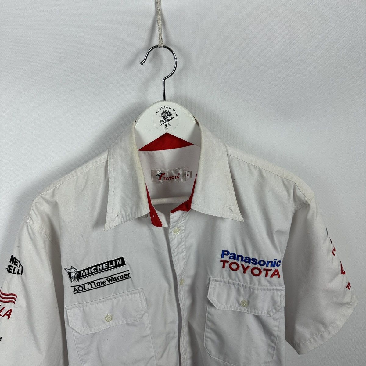 NASCAR Vintage 90s Toyota Panasonic Michelin racing shirt rare hype Size US M / EU 48-50 / 2 - 3 Thumbnail