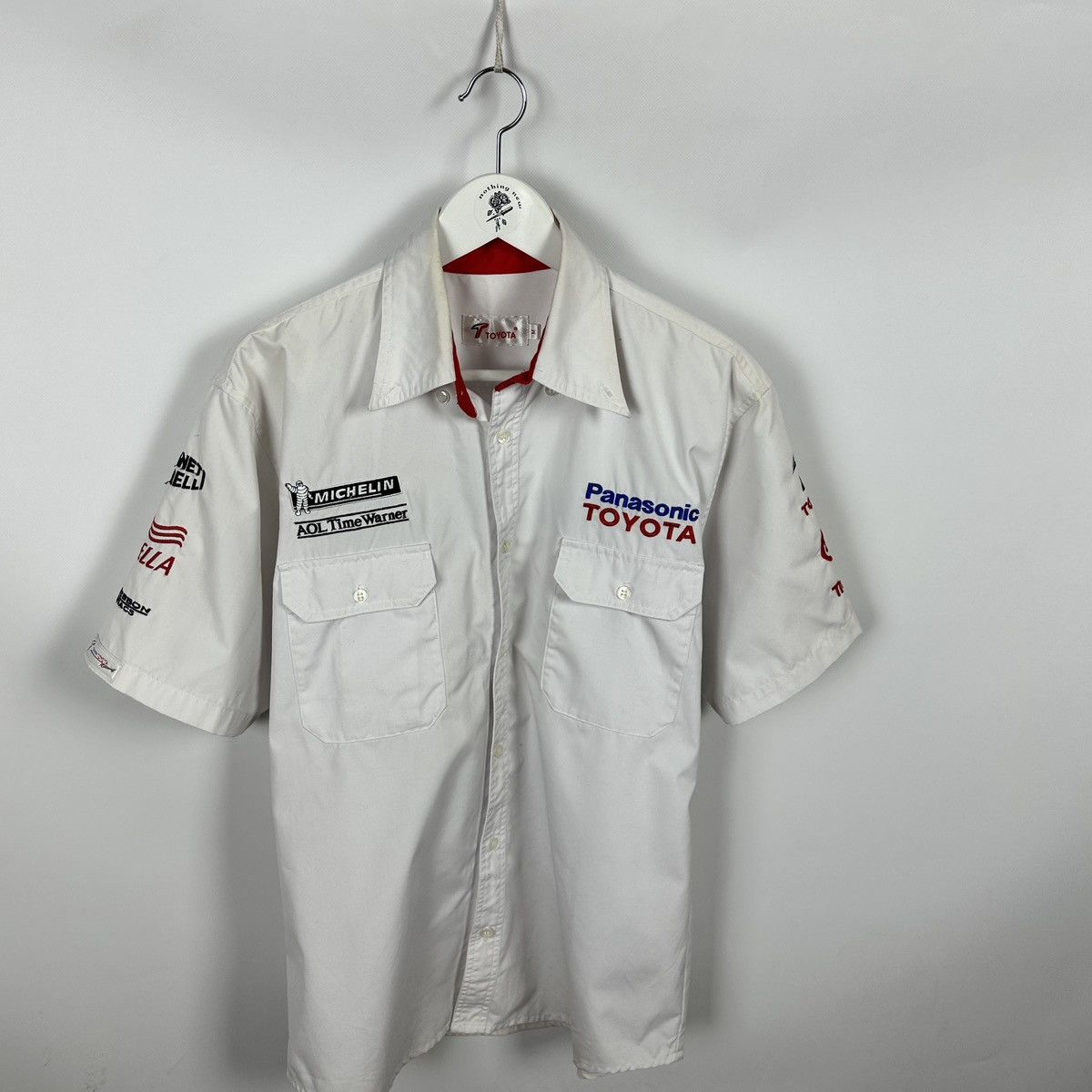 NASCAR Vintage 90s Toyota Panasonic Michelin racing shirt rare hype Size US M / EU 48-50 / 2 - 2 Thumbnail