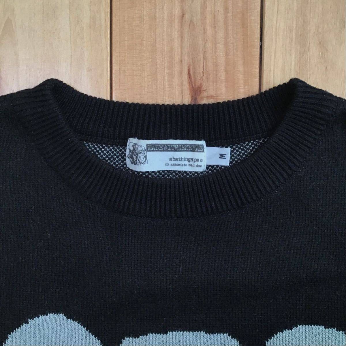Bape × Kaws × Nigo BAPE × KAWS Big head logo knit sweater a bathing ape NIGO Size US M / EU 48-50 / 2 - 5 Thumbnail
