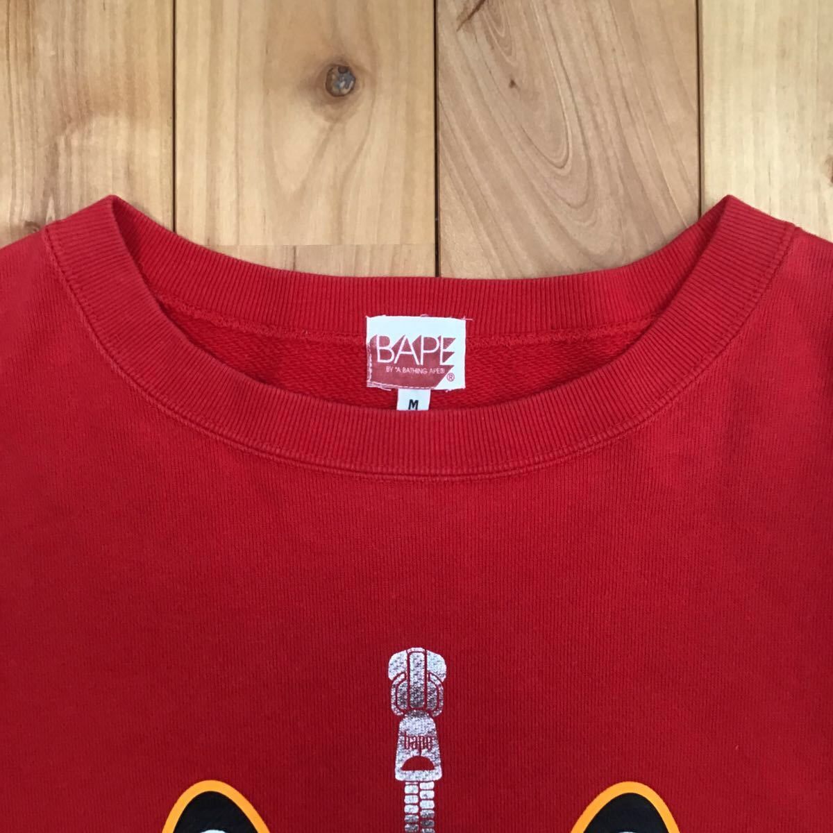Bape BAPE vintage shark sweat shirt red Size US M / EU 48-50 / 2 - 4 Thumbnail
