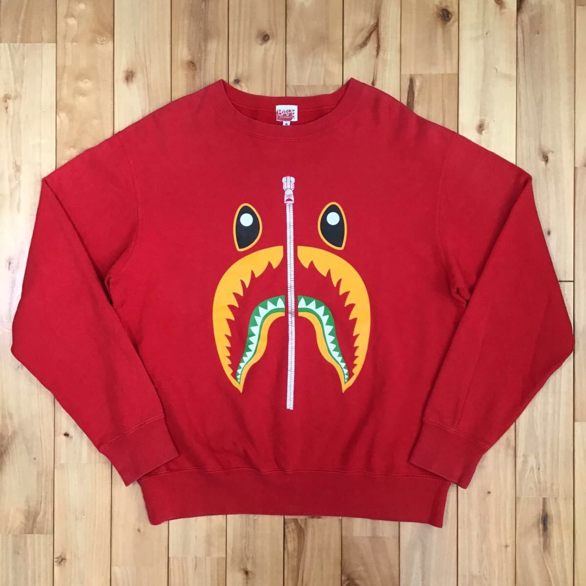 Bape BAPE vintage shark sweat shirt red Size US M / EU 48-50 / 2 - 1 Thumbnail