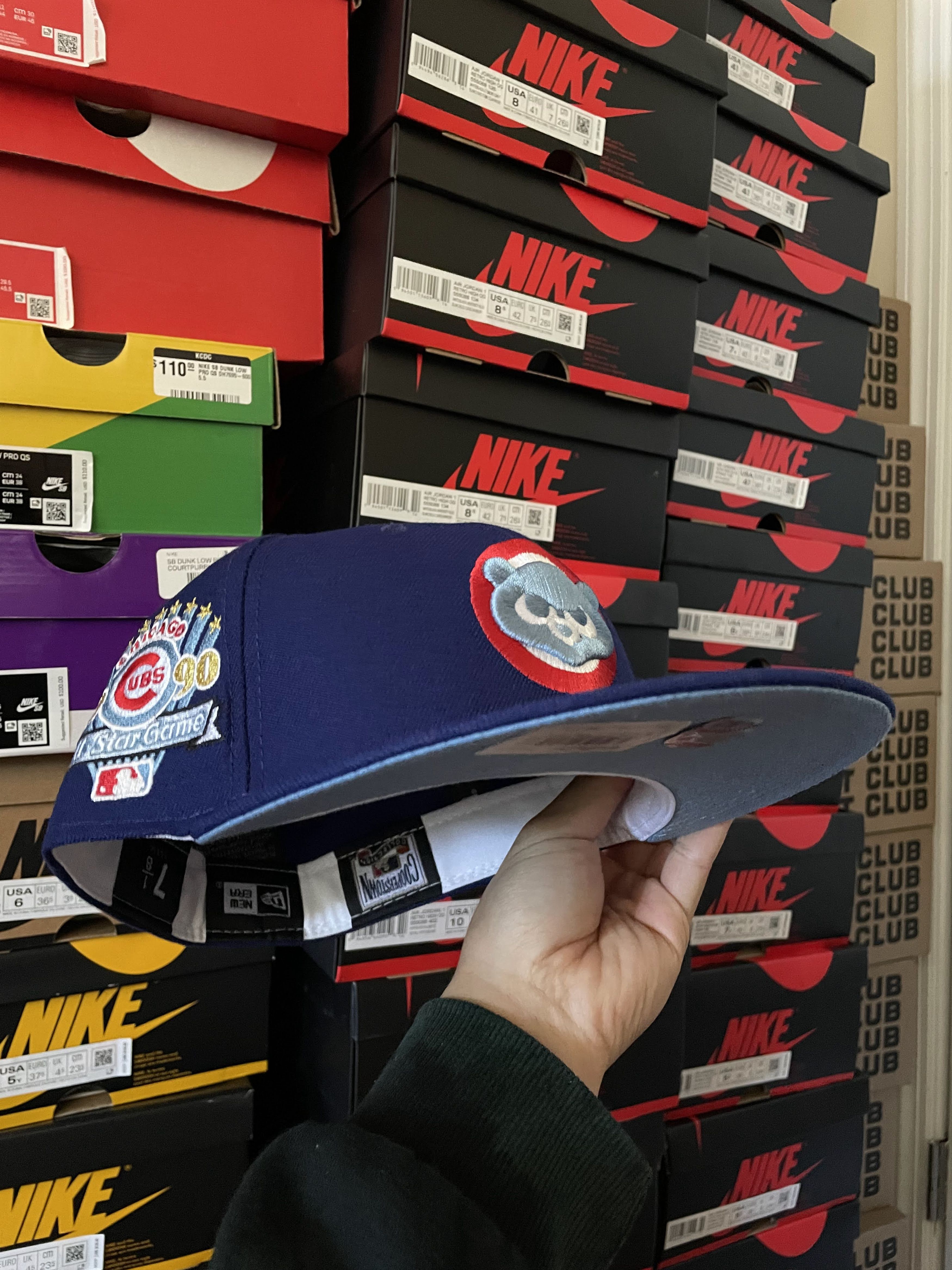 MLB × New Era Topperz Chicago Cubs 7 1/8 1990 All Star Blue Red Icy ASG Size ONE SIZE - 7 Thumbnail